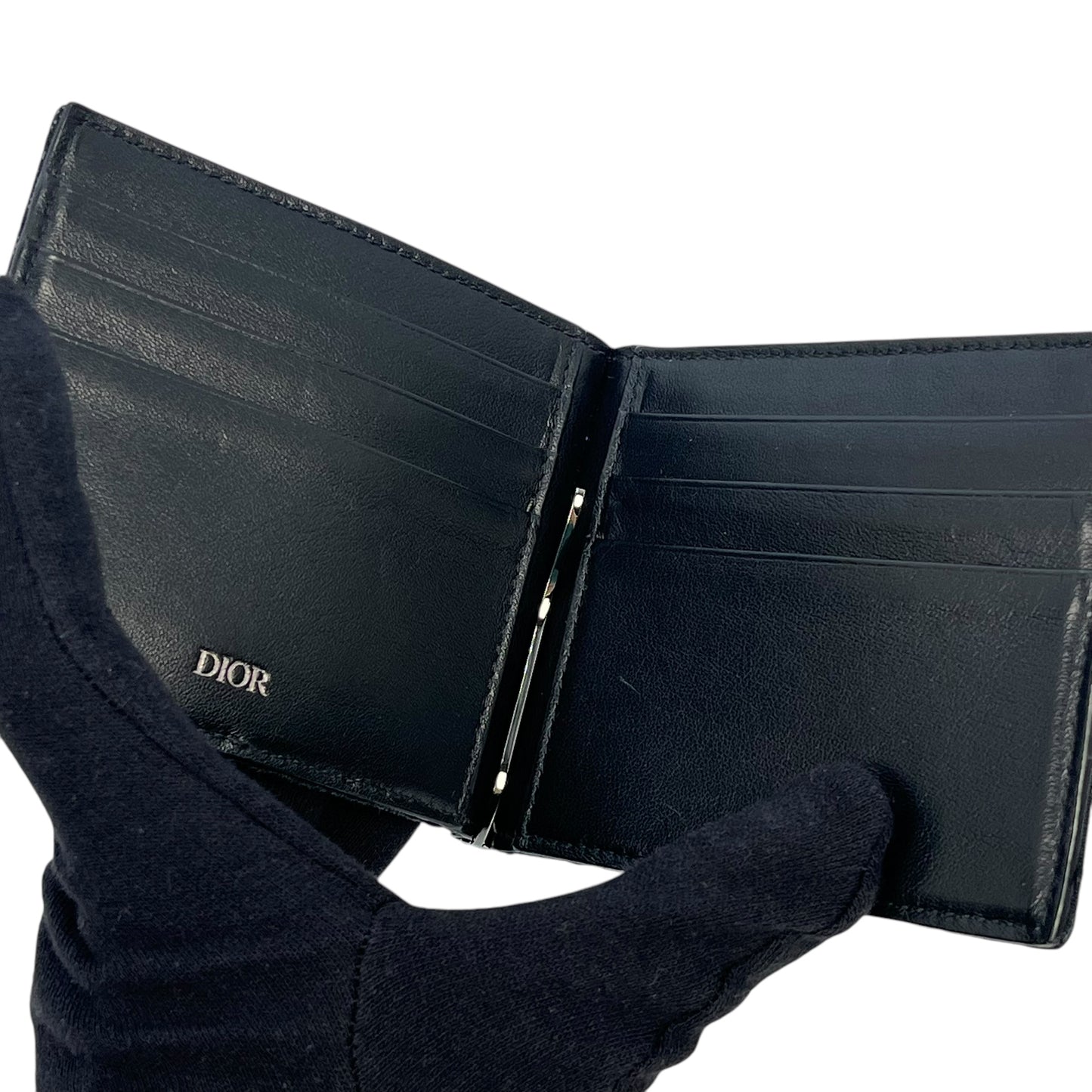 Dior Oblique Jacquard Compact Wallet