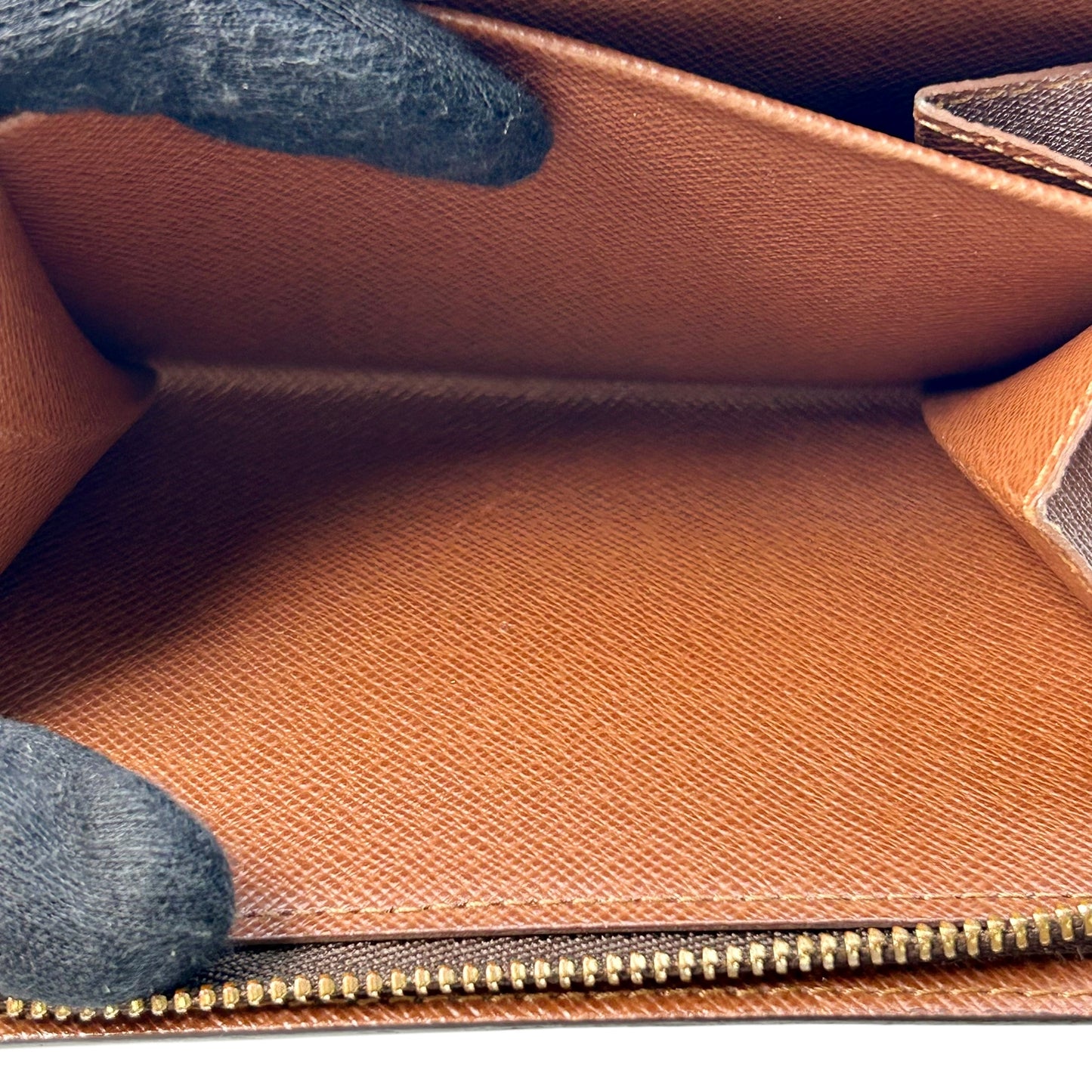 Louis Vuitton Monogram Portefeuille Porte-Papier Zip Compact Wallet - Brown - 32441