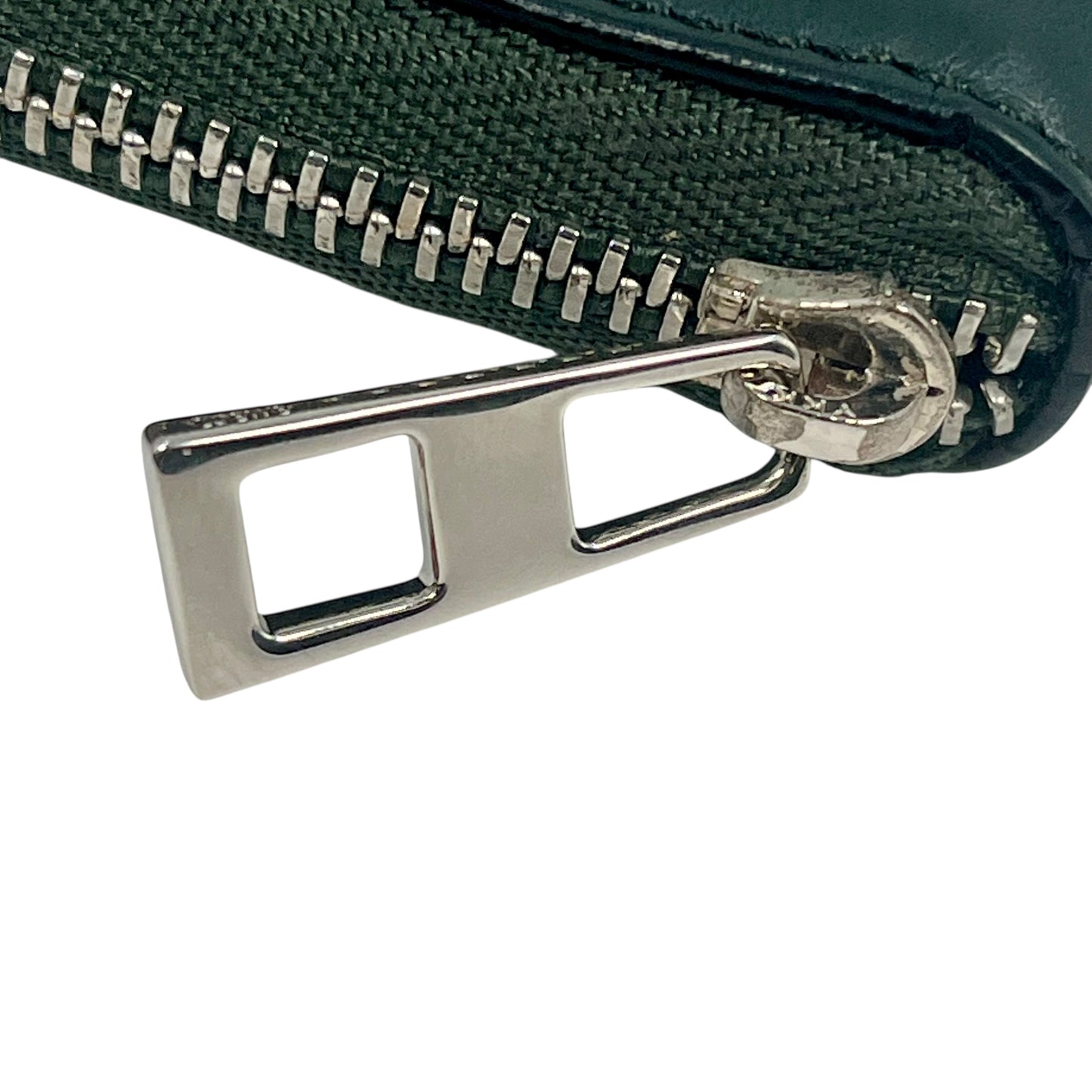 LOEWE Anagram Zip Around Bi-fold Compact Wallet - Green