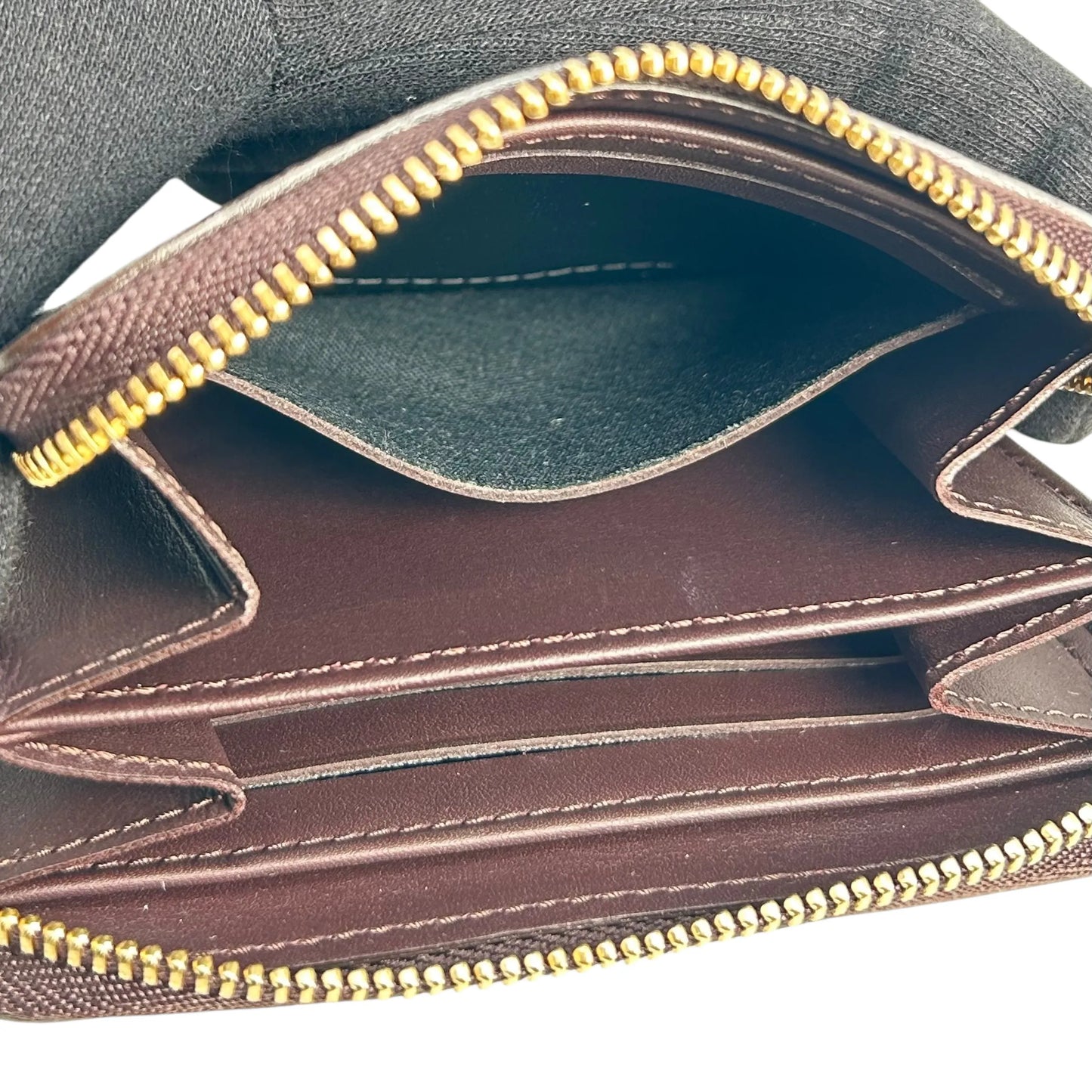Louis Vuitton Vernis Zippy Card Case Compact Wallet - Darkbrown