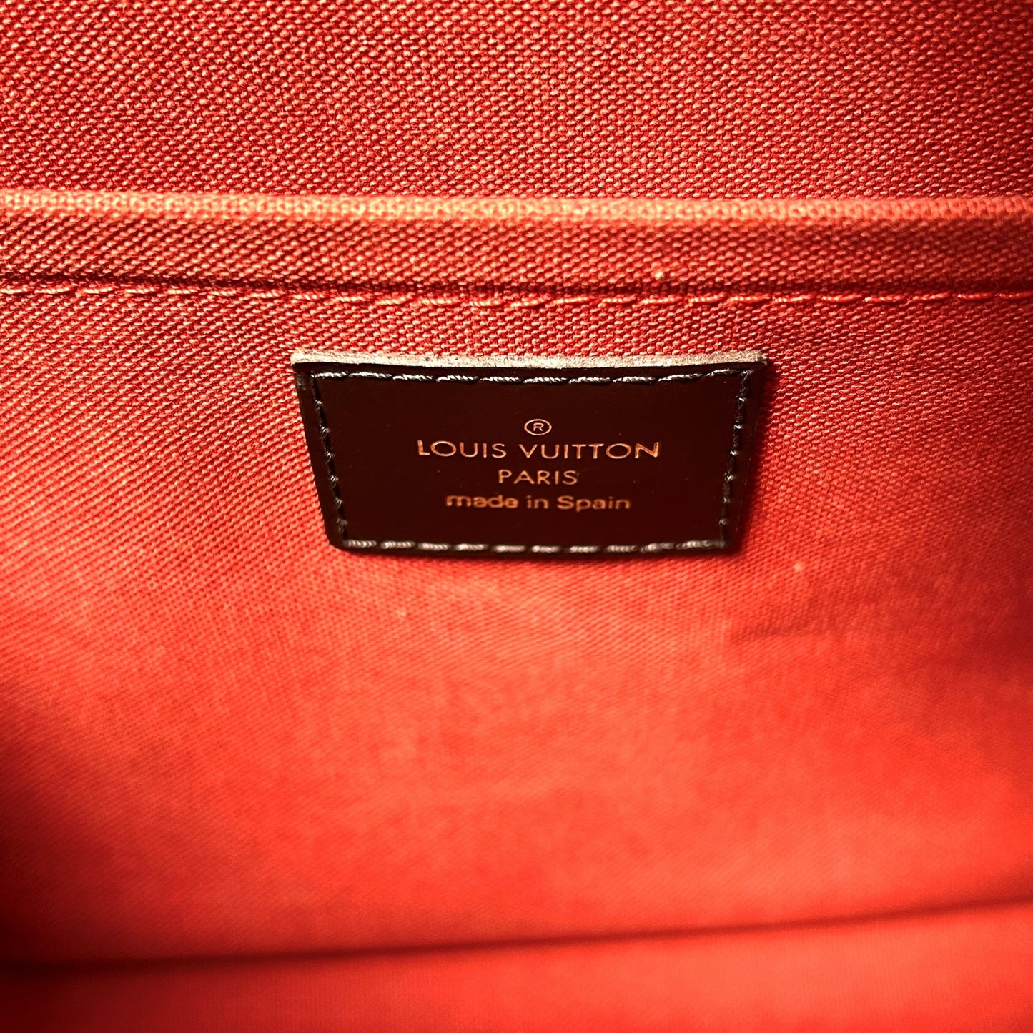 Louis Vuitton Damier Robera MM Hand Bag - Brown
