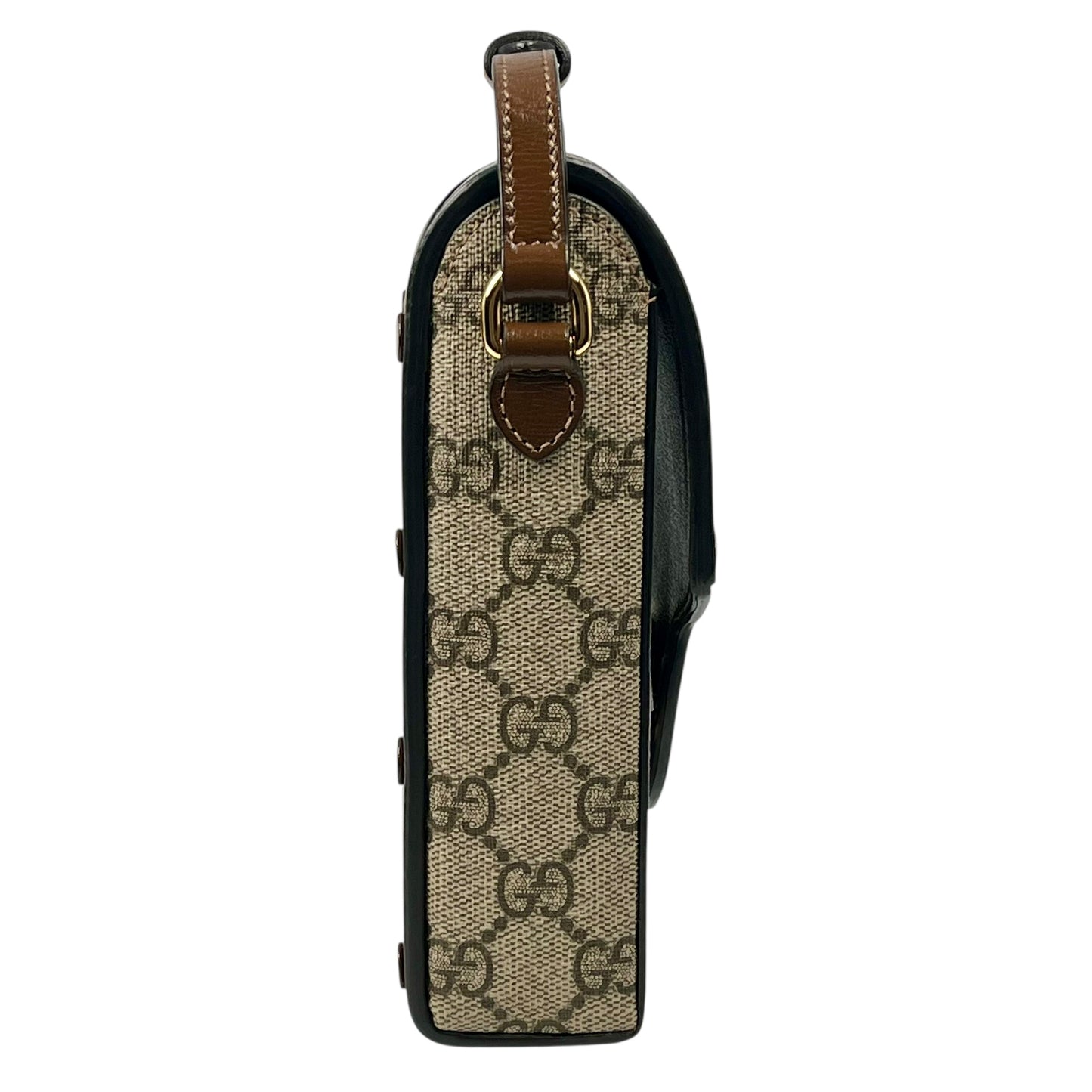 GUCCI GG Supreme Horsebit 1955 Mini Shoulder Bag