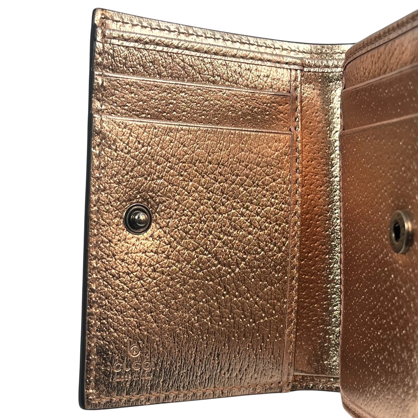GUCCI Dionysus Compact Wallet - Pink Gold
