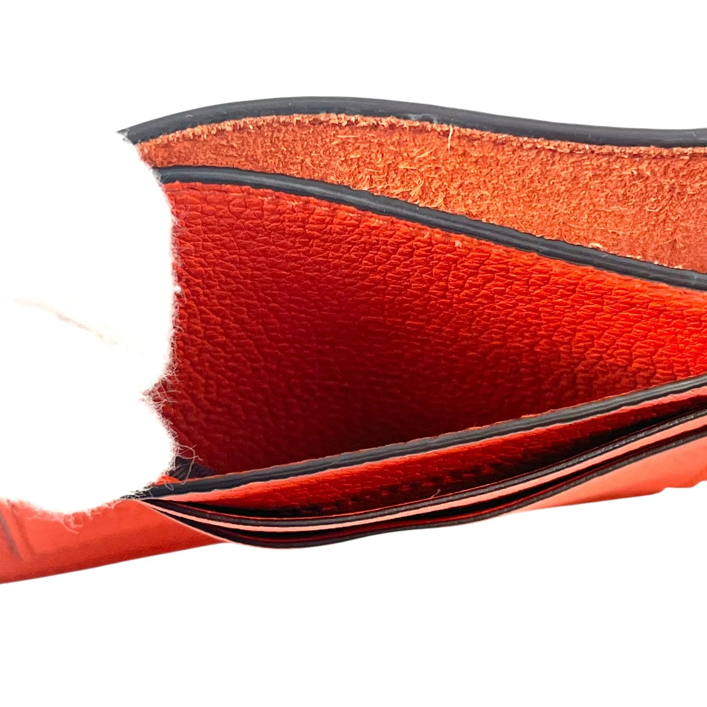 GUCCI GG Logo Embossed Compact Wallet - Orange