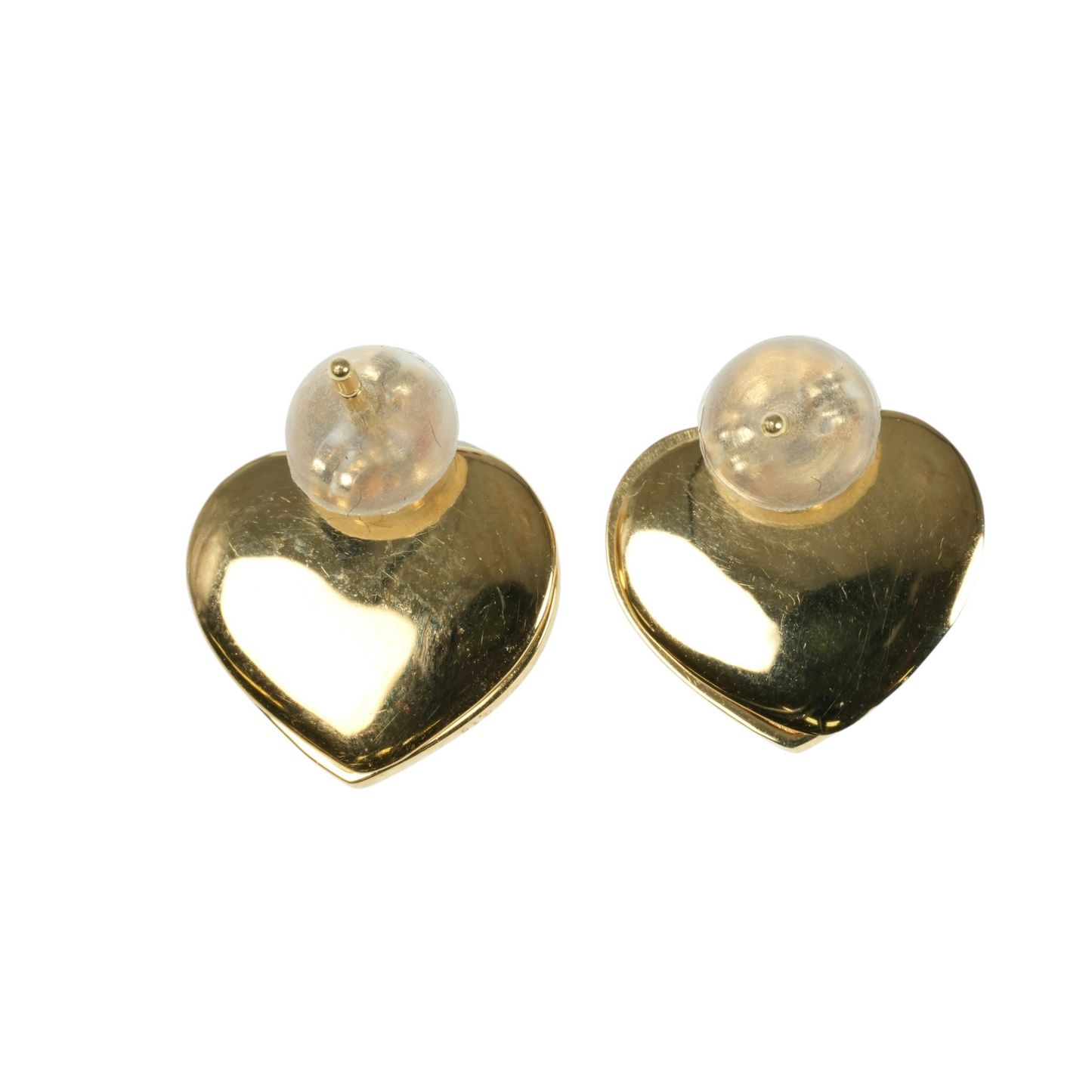 K18 Yellowgold Diamond Heart Earring