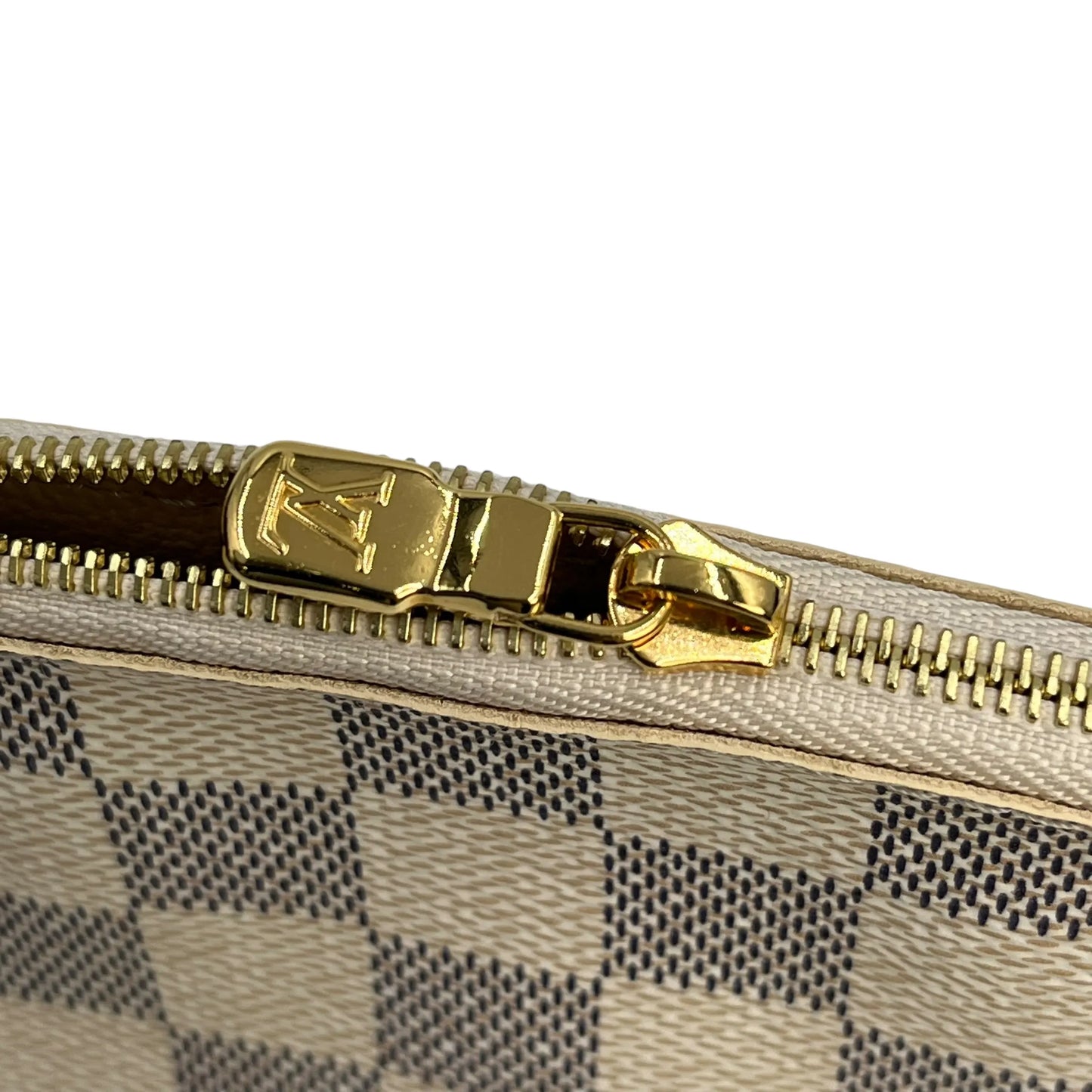 Louis Vuitton Damier Azur Pochette Cosmetic Pouch - White