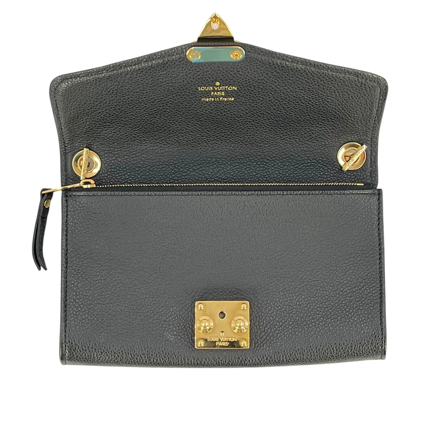 Louis Vuitton Empreinte Pochette Saint Germain Chain Shoulder Wallet - Black