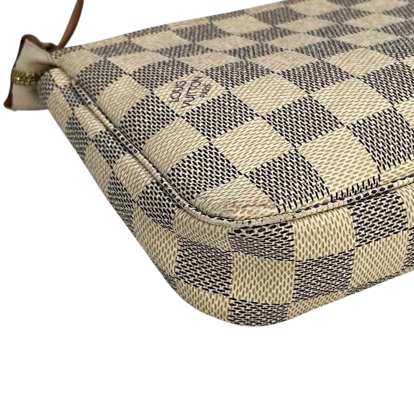Louis Vuitton Damier Azur Pochette Accessories Pouch - White
