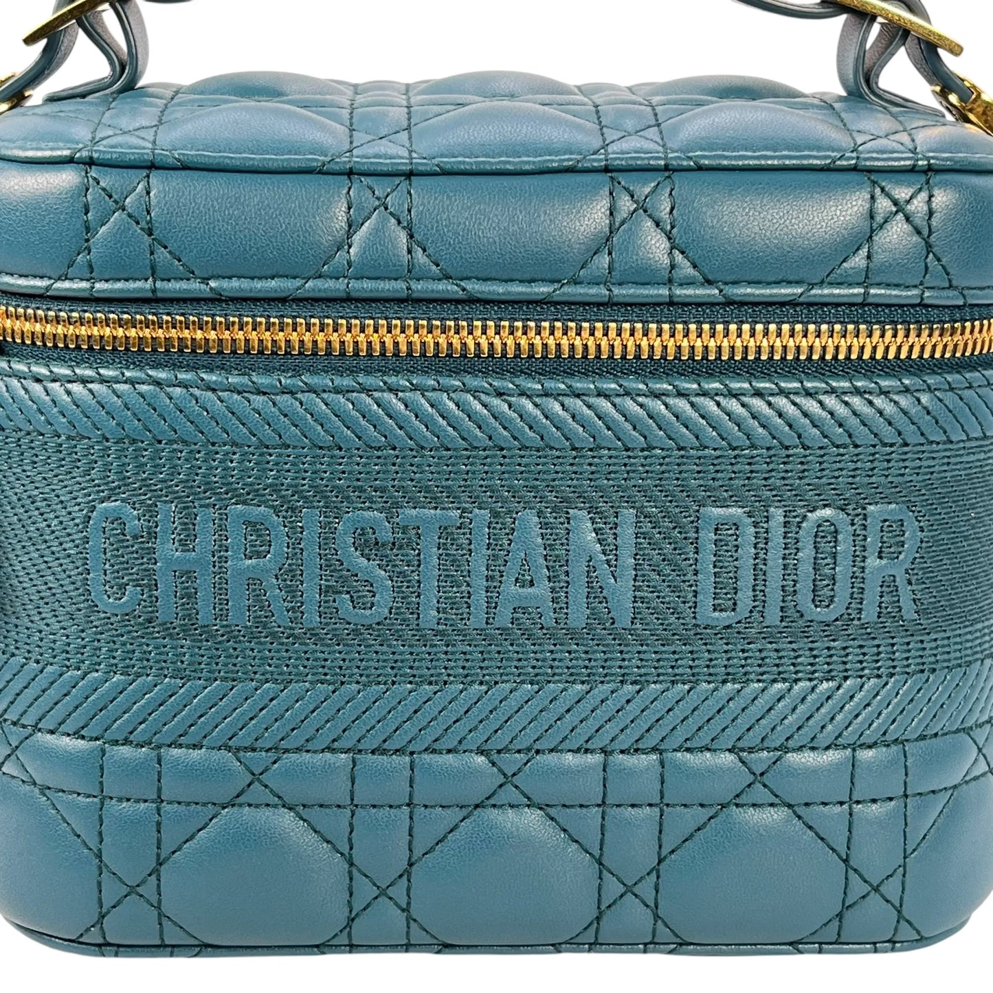 Dior Small Travel Vanity Hand Bag Shoulder Bag - Blue