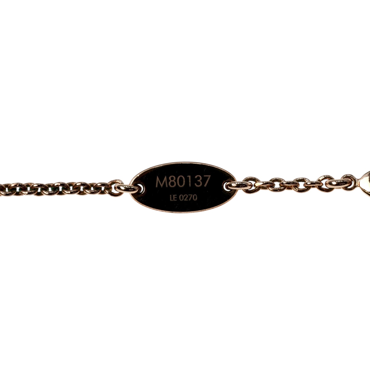 Louis Vuitton Essential V Necklace Rose Gold