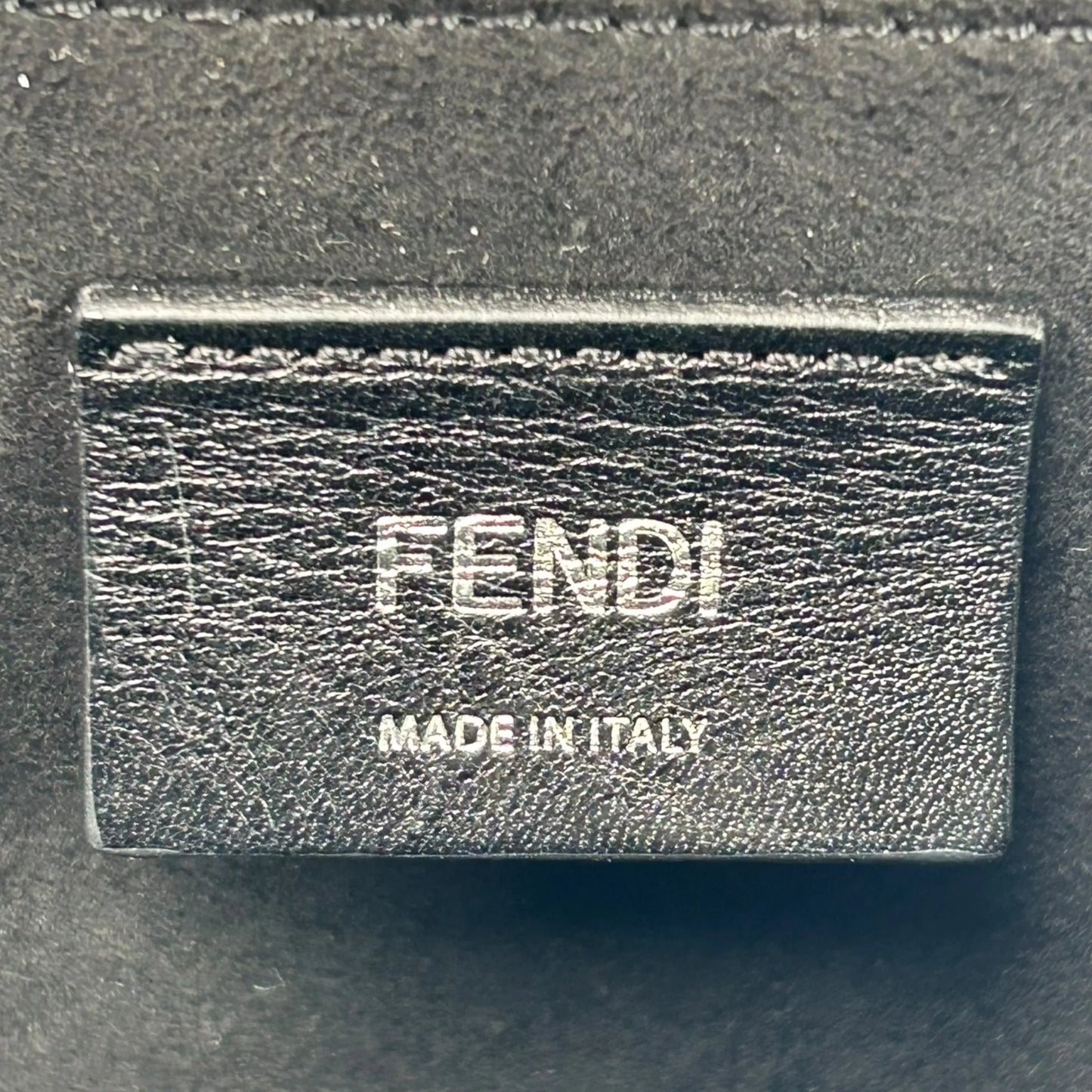 Fendi Roma Vertical Box Shoulder Bag - Black