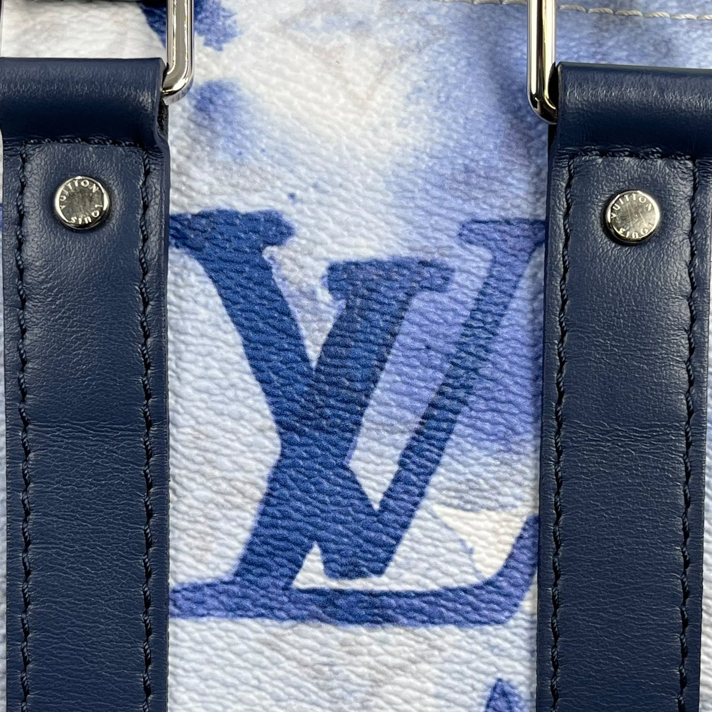 Louis Vuitton Monogram Watercolor Keepall XS Shoulder Bag Mini Bag - White × Blue