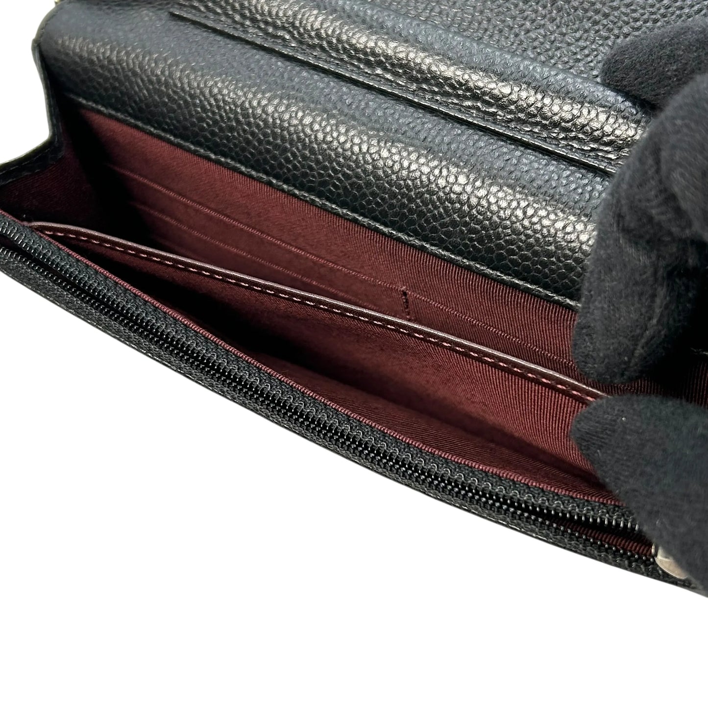 CHANEL Materasse Caviarskin Chain Wallet - Black - 34883