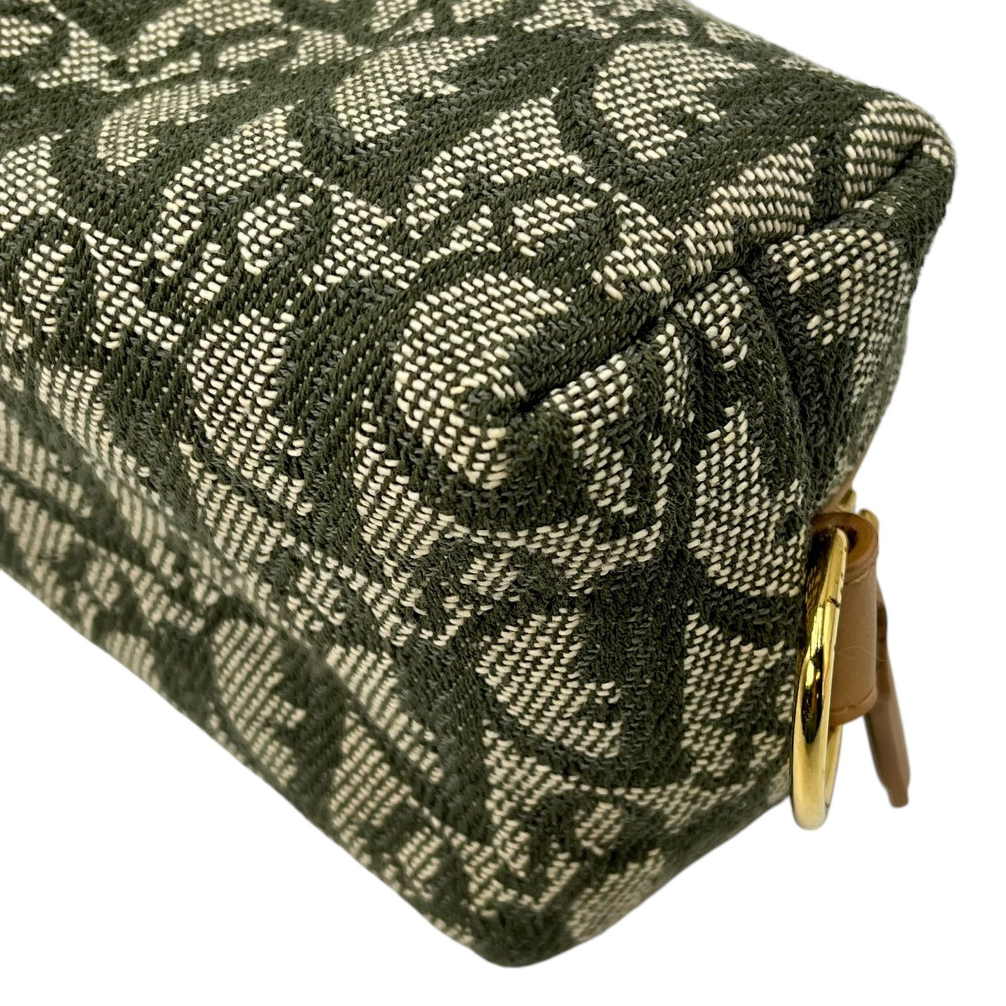 Dior Trotter Canvas Pouch Olive Green