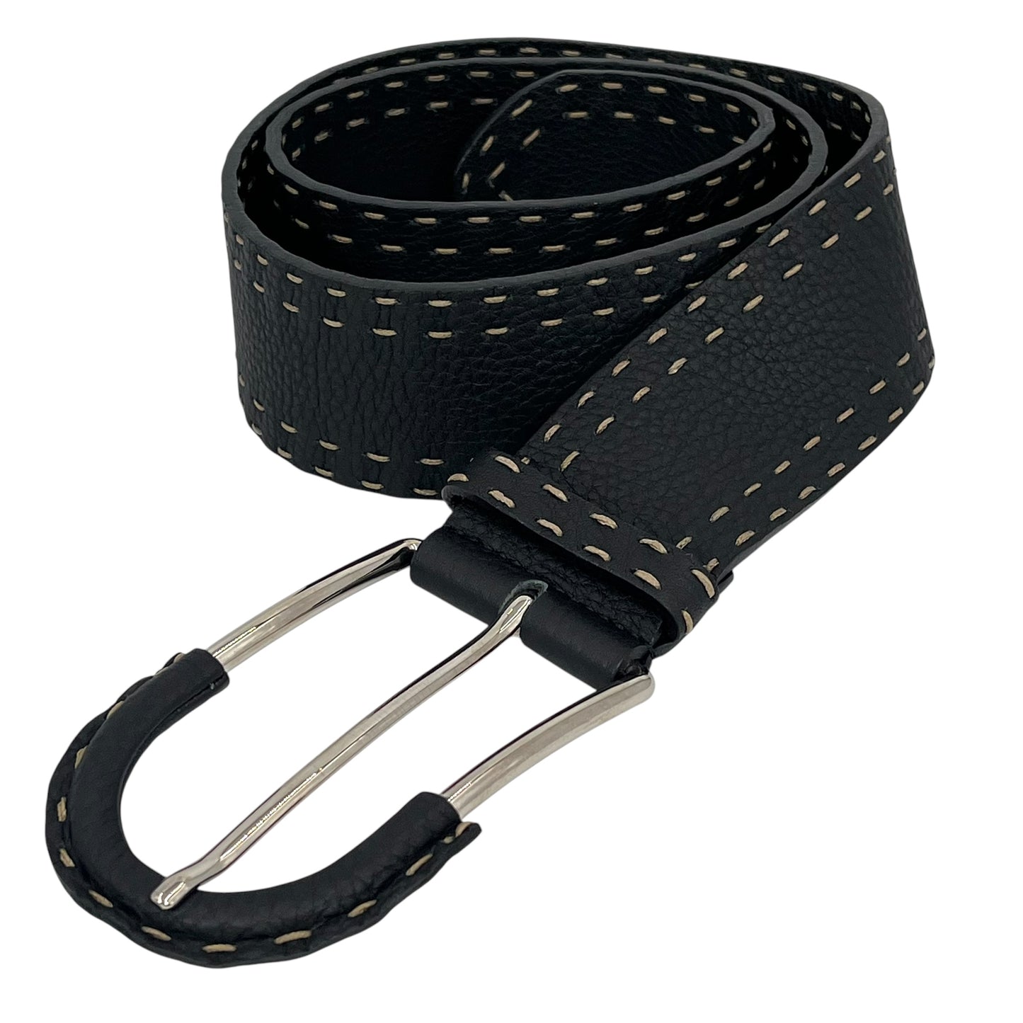 FENDI Leather Stitch Belt