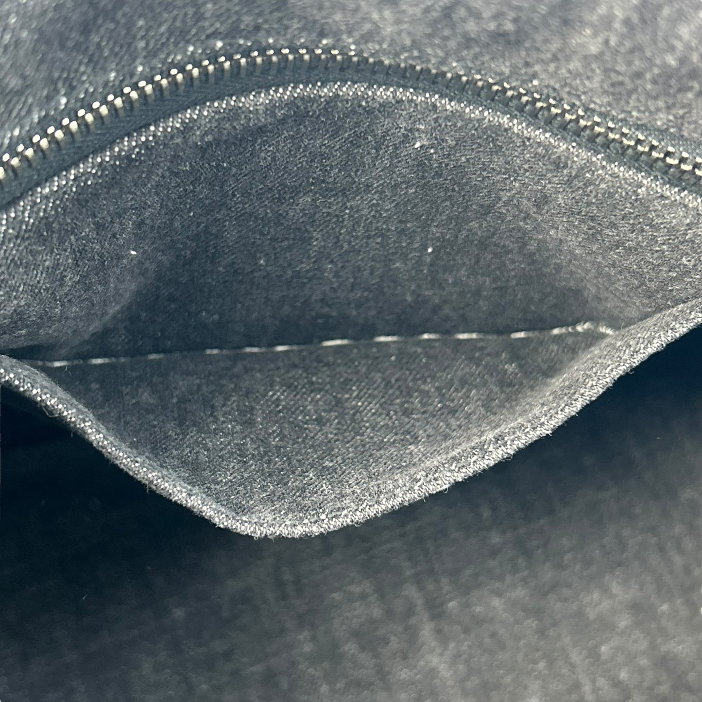 PRADA Canapa Rhinestone Hand Bag - Charcoal Gray