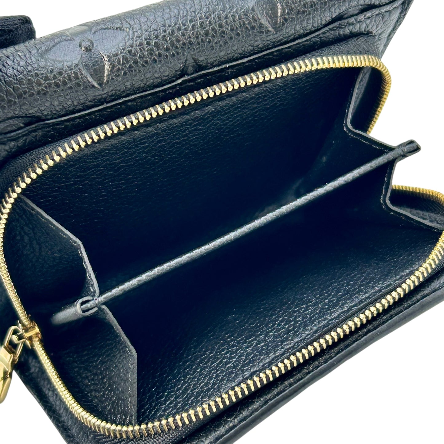 Louis Vuitton Monogram Empreinte Portefeuille Metis Conpact Wallet - Noir