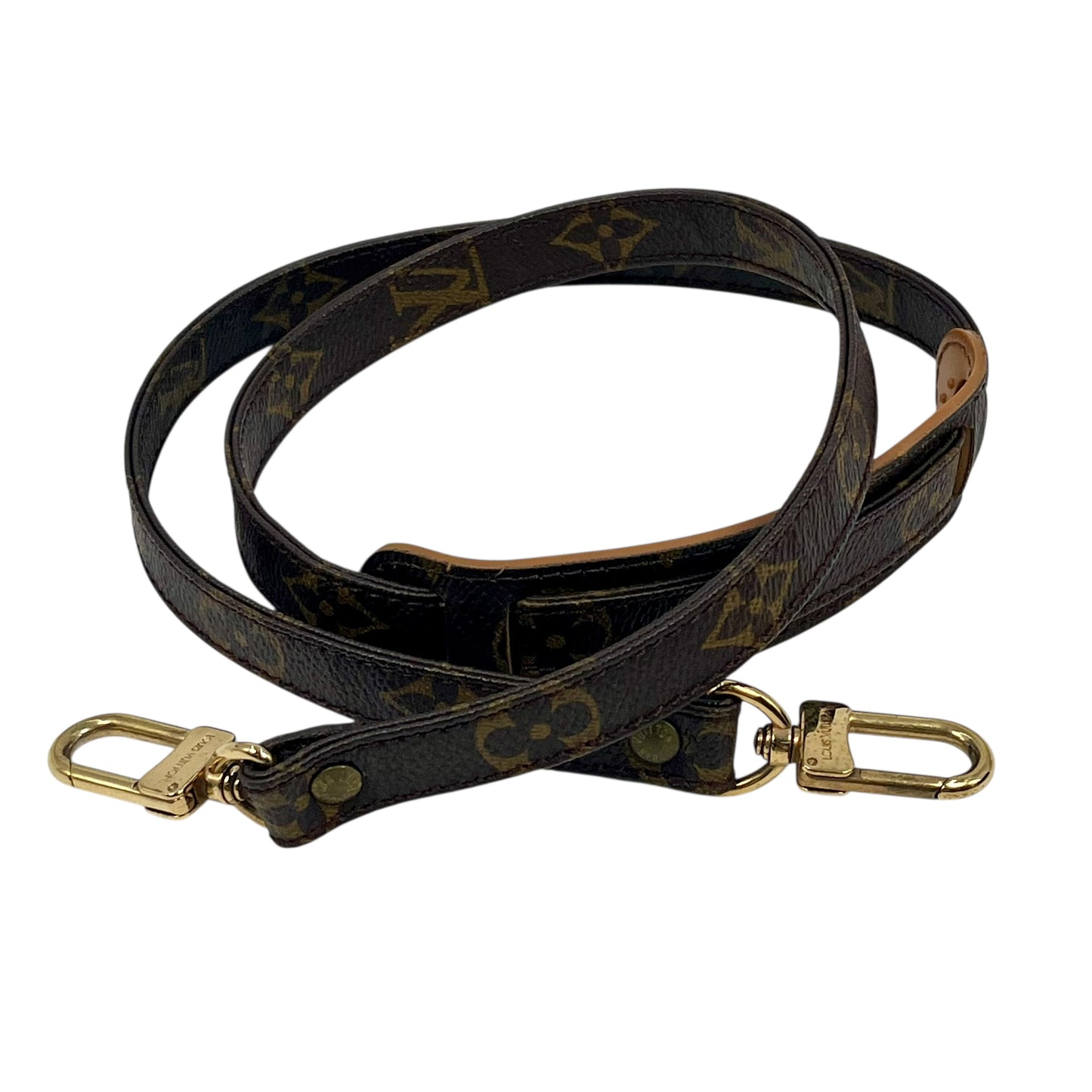 Louis Vuitton Monogram Canvas Leather Shoulder Strap 101cm