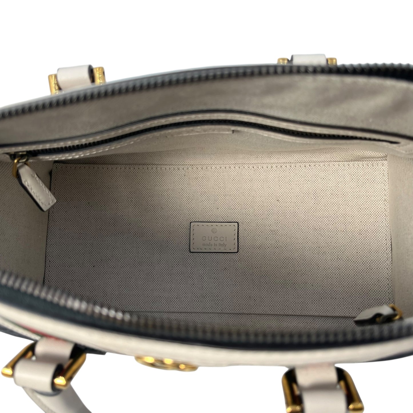 GUCCI GG Canvas Leather Hand Bag Shoulder Bag