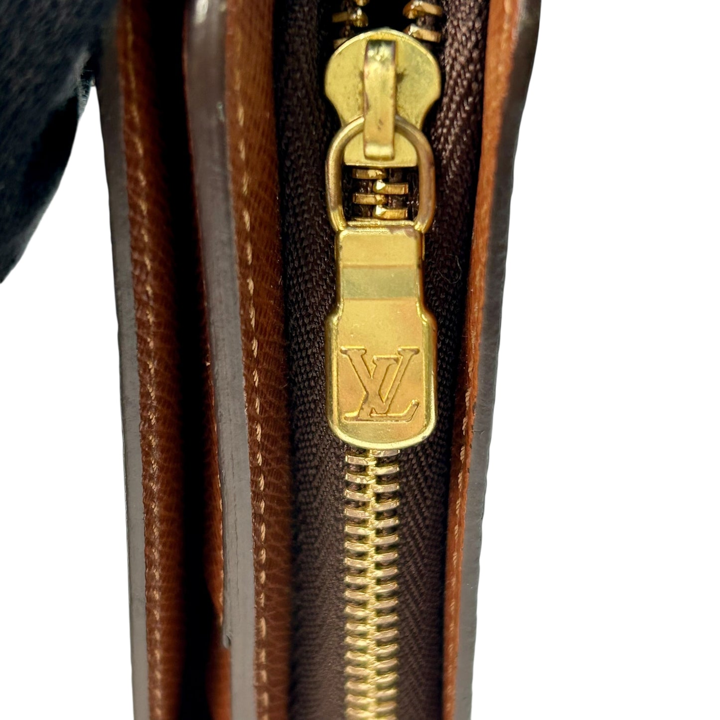 Louis Vuitton Monogram Portefeuille Porte-Papier Zip Compact Wallet - Brown - 32441