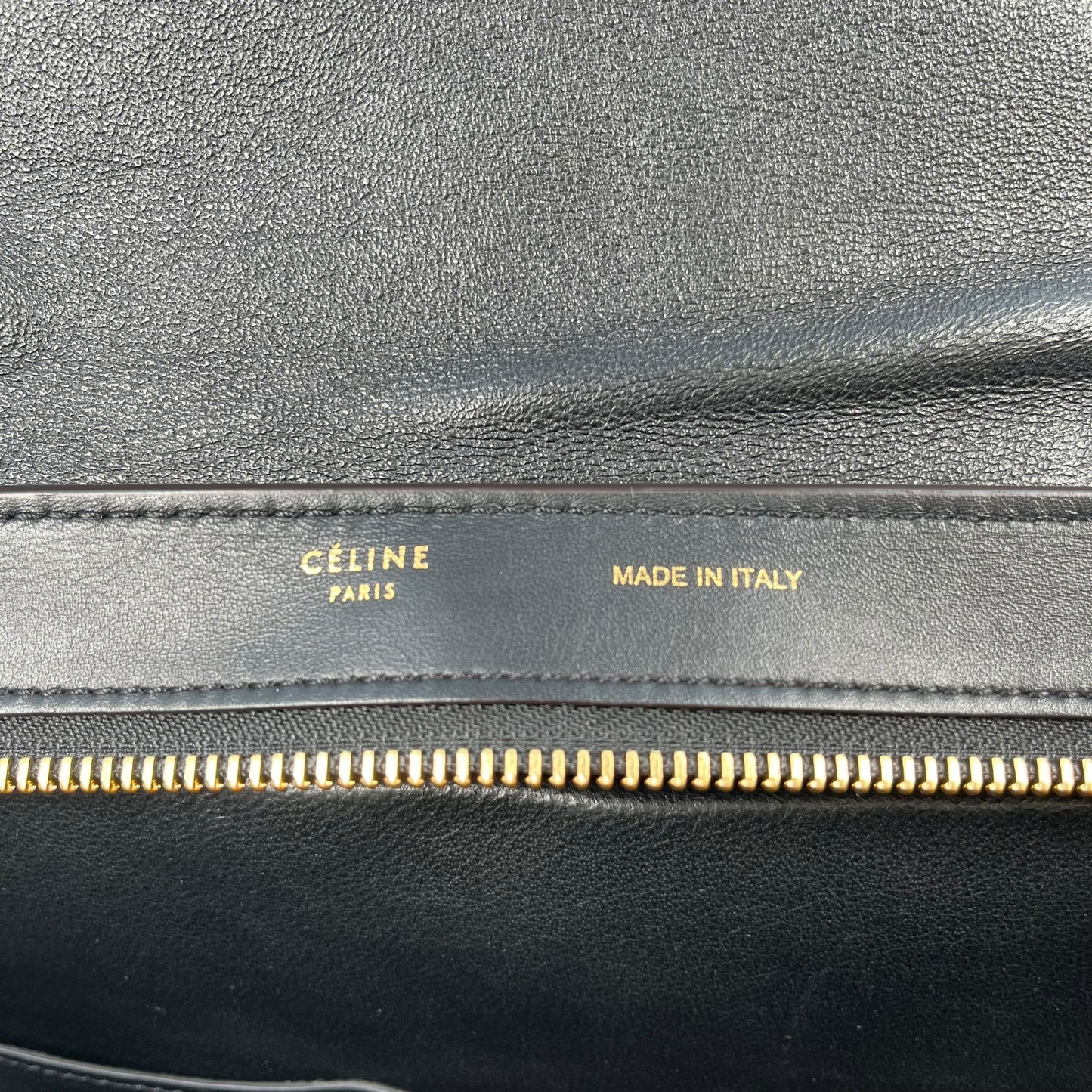 CELINE Trapeze Hand Bag - Navy Blue