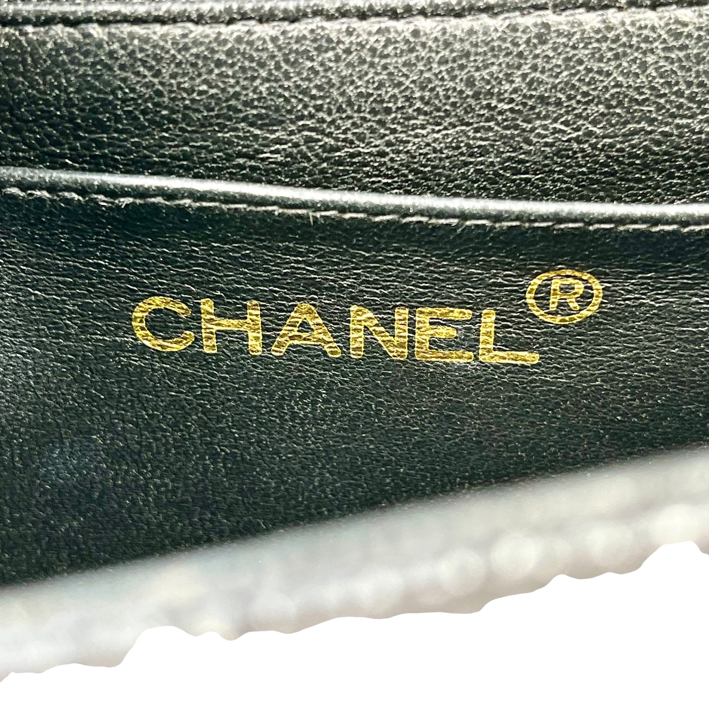CHANEL Mademoiselle Caviar Skin Hand Bag - Black