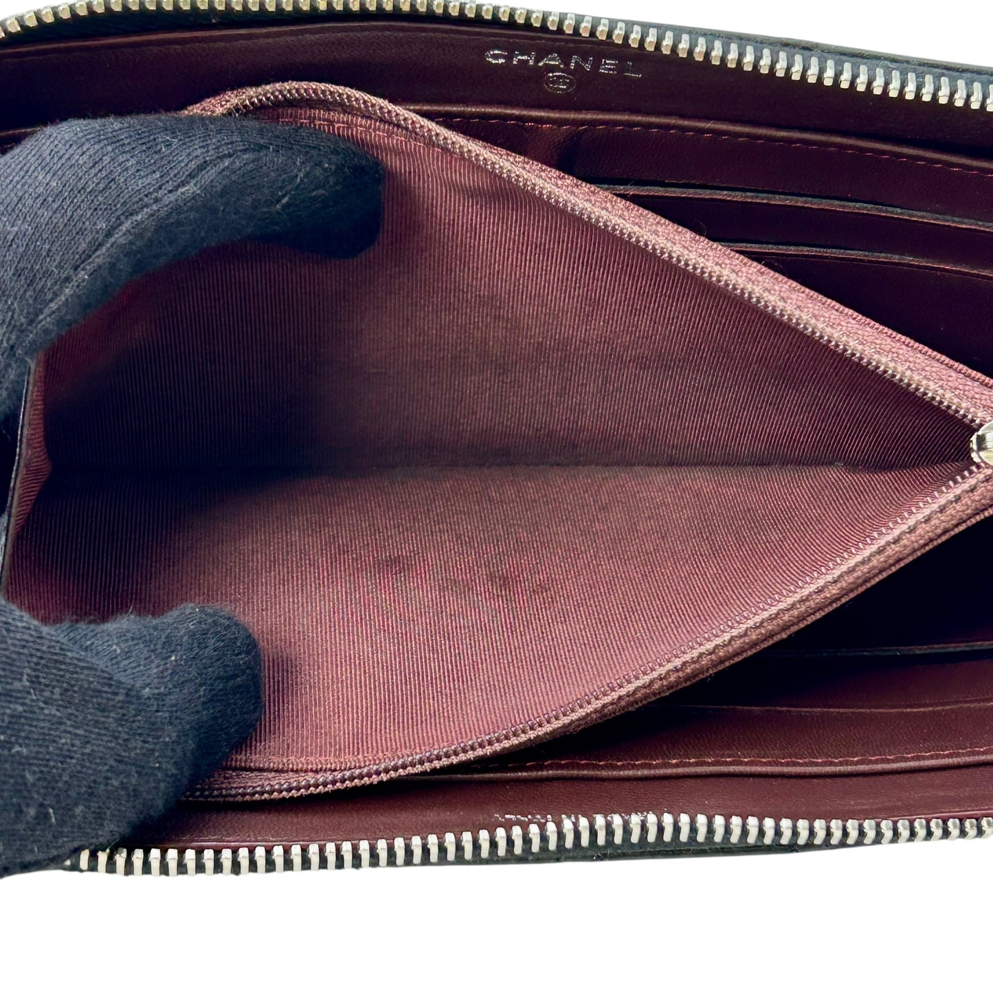 CHANEL Cambon Line Long Wallet - Black