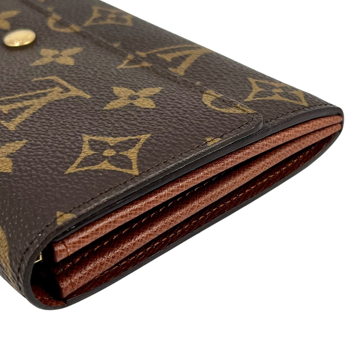 Louis Vuitton Monogram Portemonnaie Credit Bi-fold Long Wallet - Brown 31496