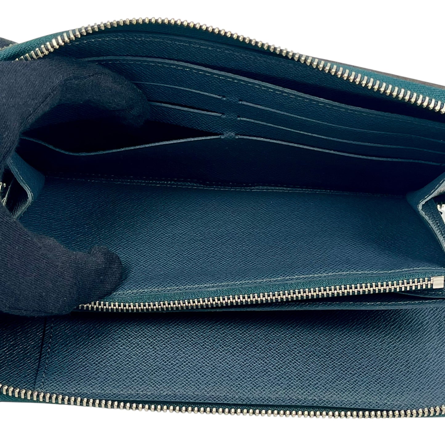 Louis Vuitton Epi Zippy Organizer Long Wallet - Black Blue