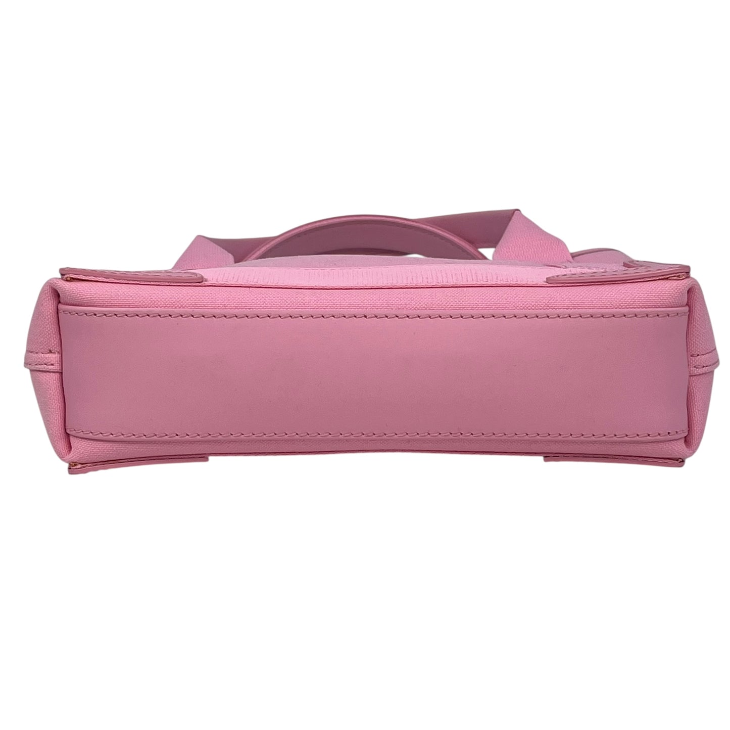 BALENCIAGA Navy Canvas XS Hand Bag - Pink