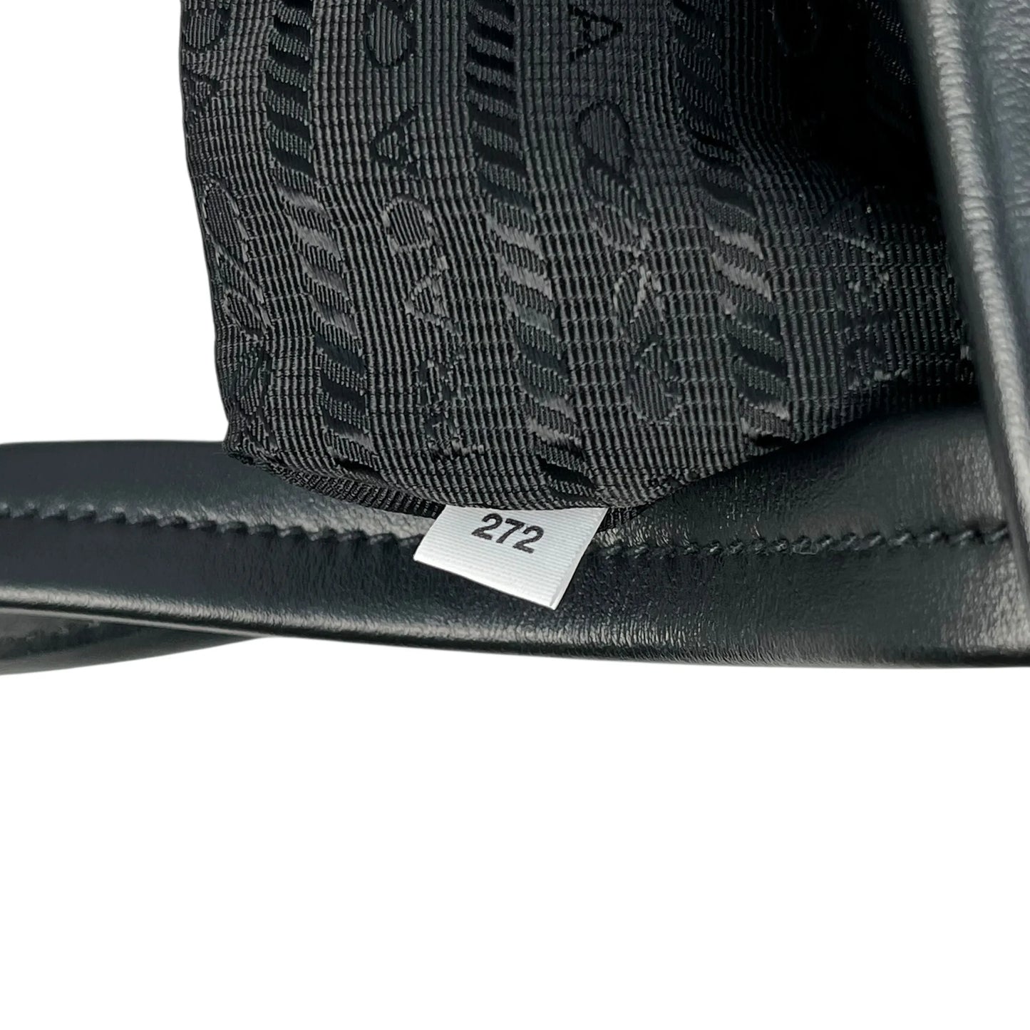PRADA Soft Calf Leather 2way Tote Bag Shoulder Bag - Black