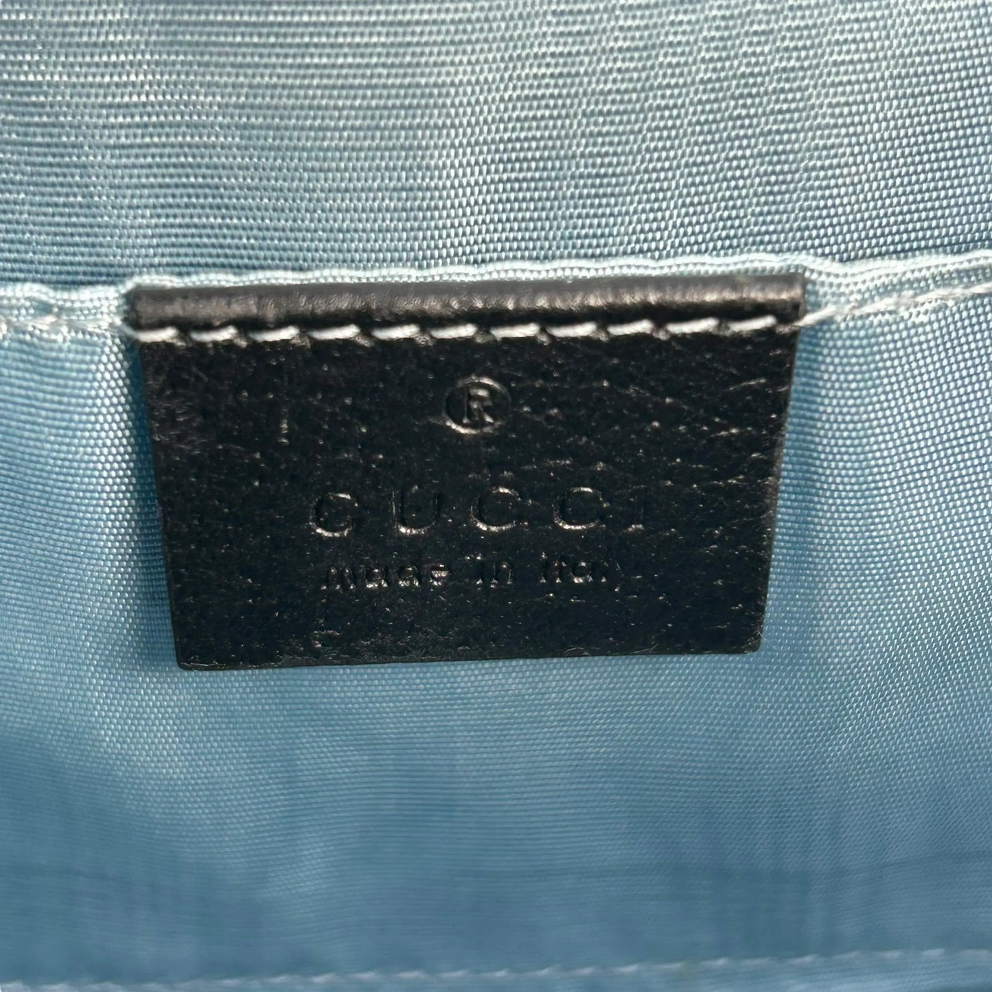 GUCCI Sylvie Web Line Hand Bag - Black