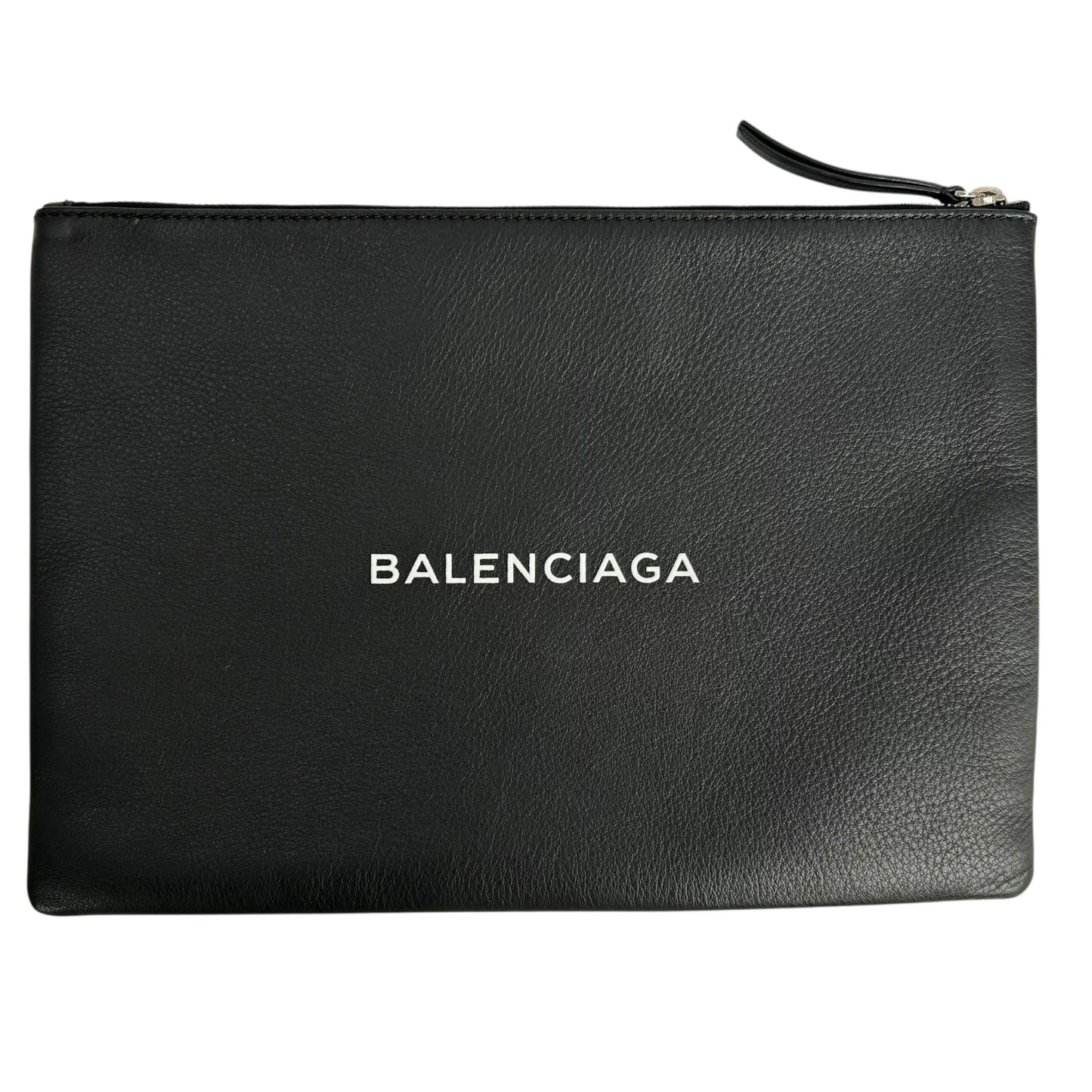 Balenciaga Leather Clutch Bag - Black
