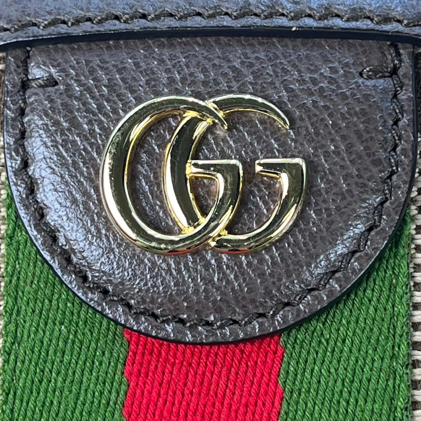 GUCCI Ophidia Jumbo GG Small Shoulder Bag - Brown