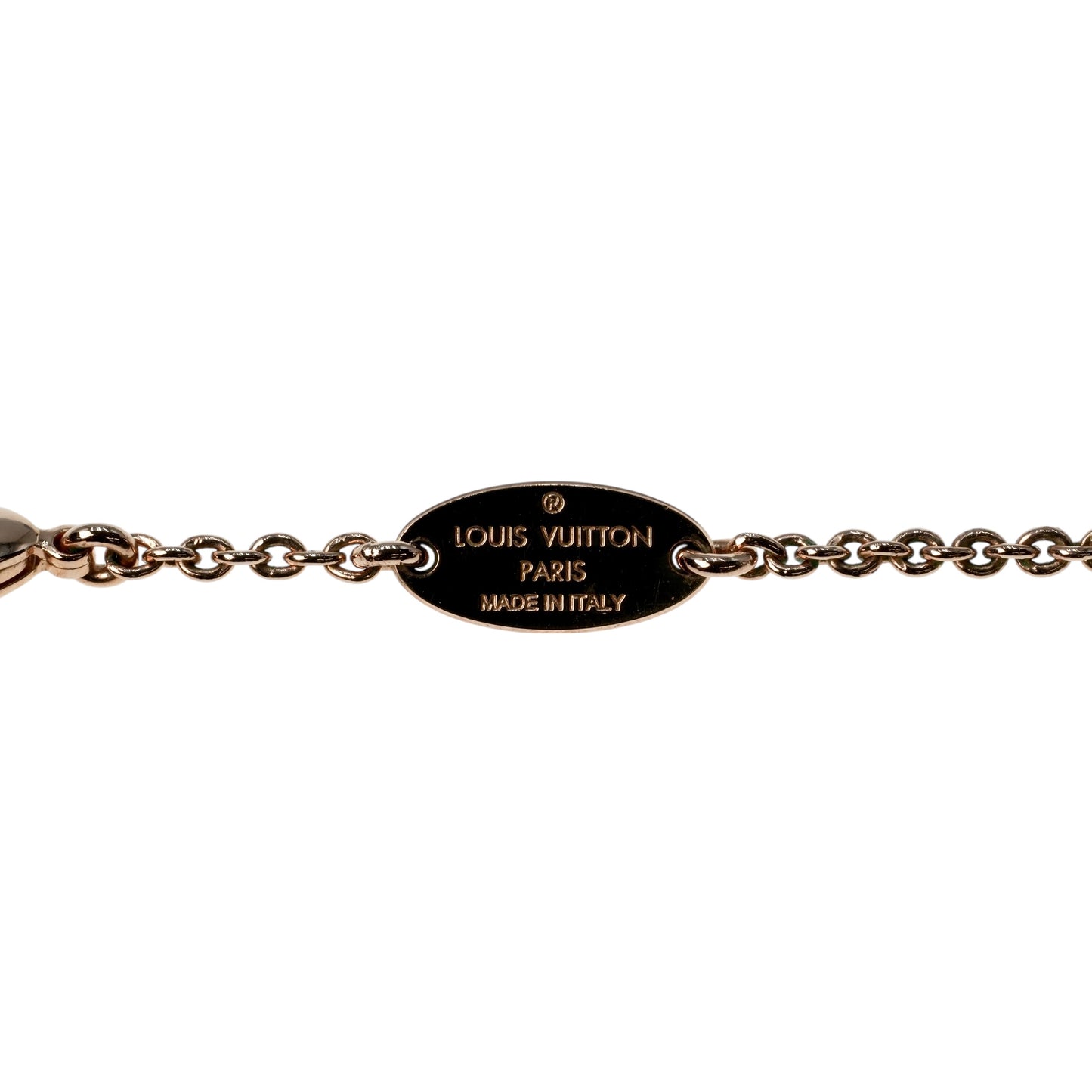 Louis Vuitton Essential V Necklace Rose Gold