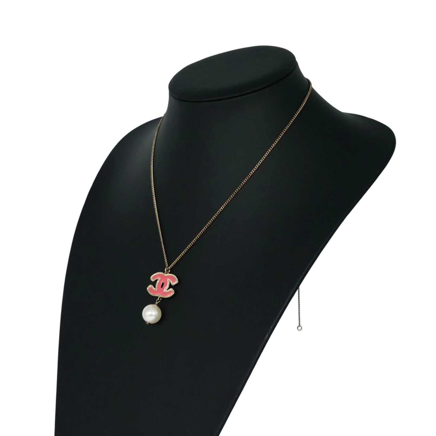 CHANEL CC Logo Fake Pearl - Pink