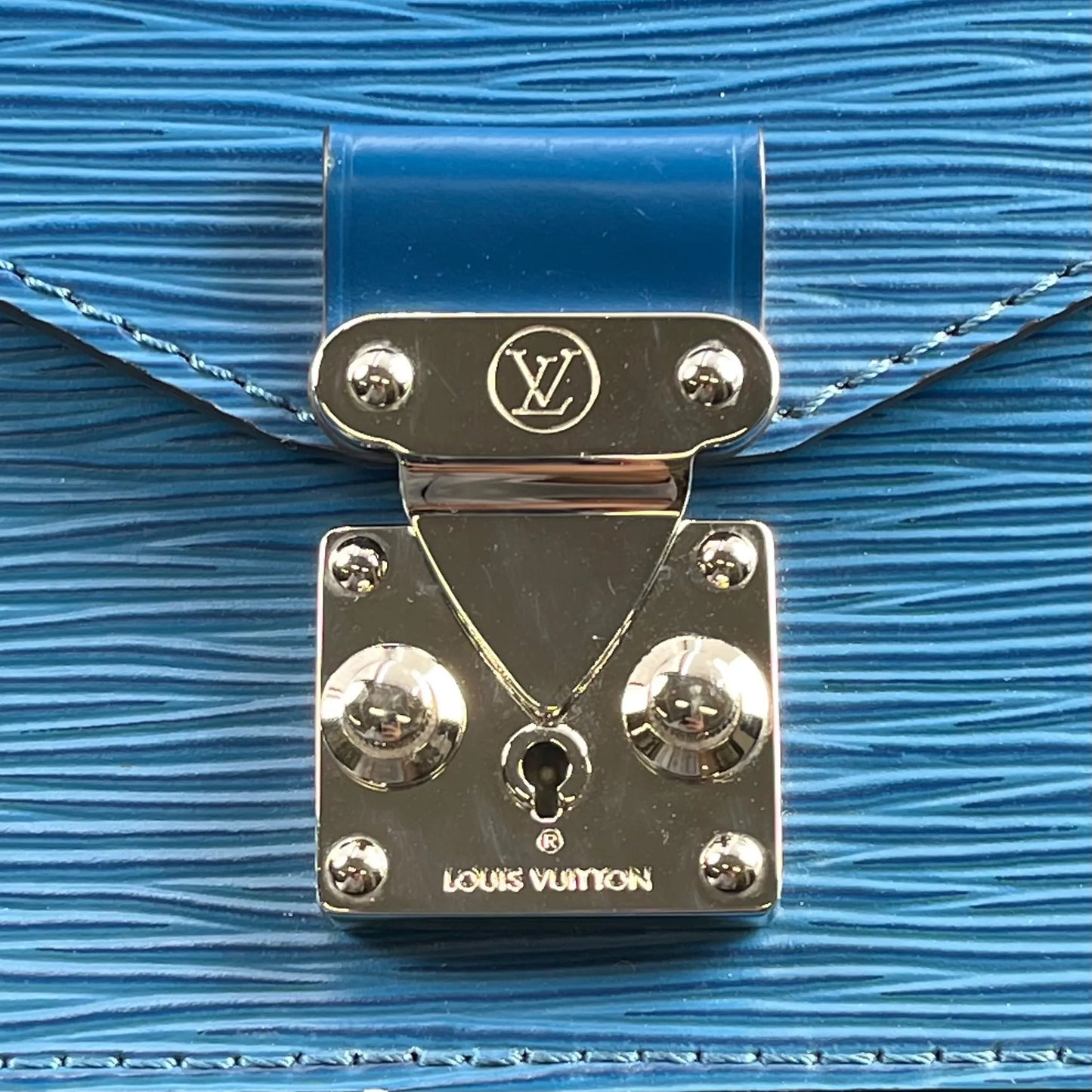 Louis Vuitton Epi Monceau BB Hand Bag - Blue
