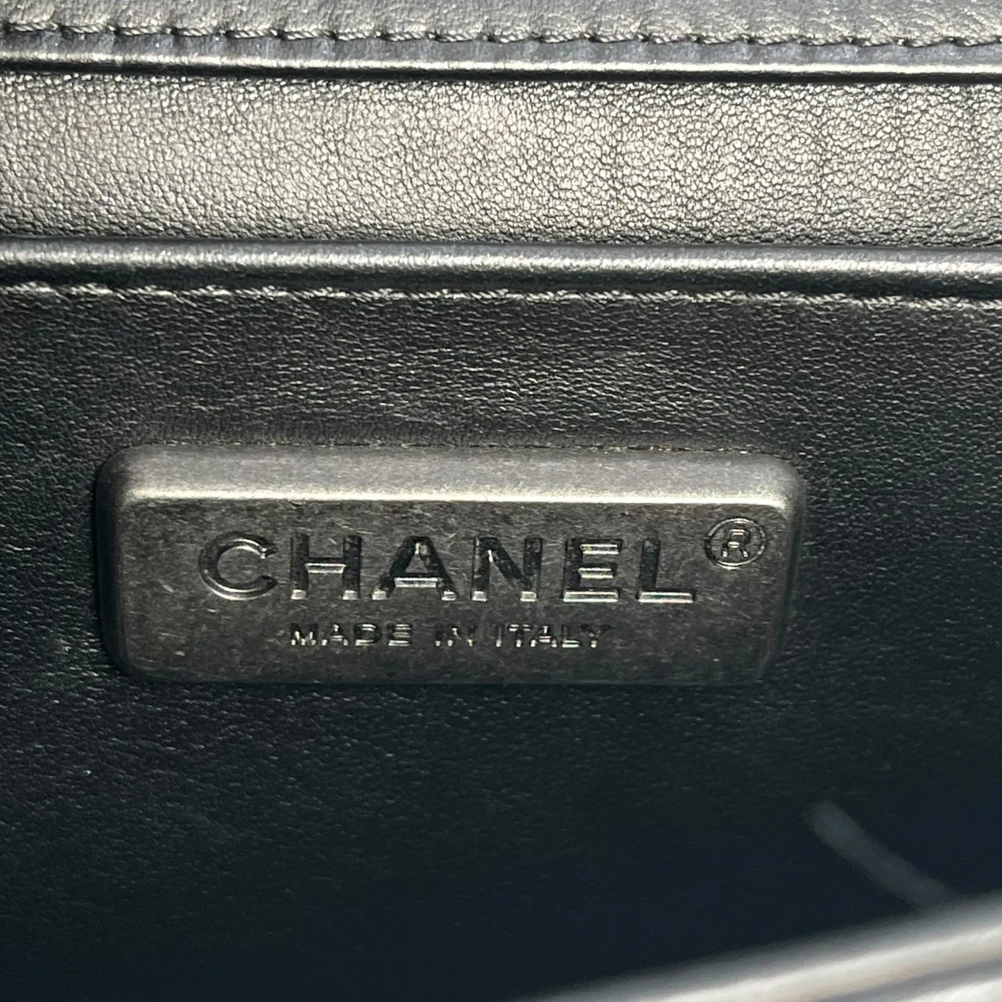 CHANEL Boy Chanel Fur Chain Shoulder Bag - Black