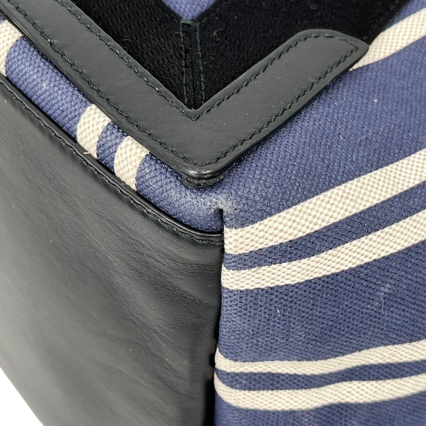 BALENCIAGA Stripe Navy Cabas