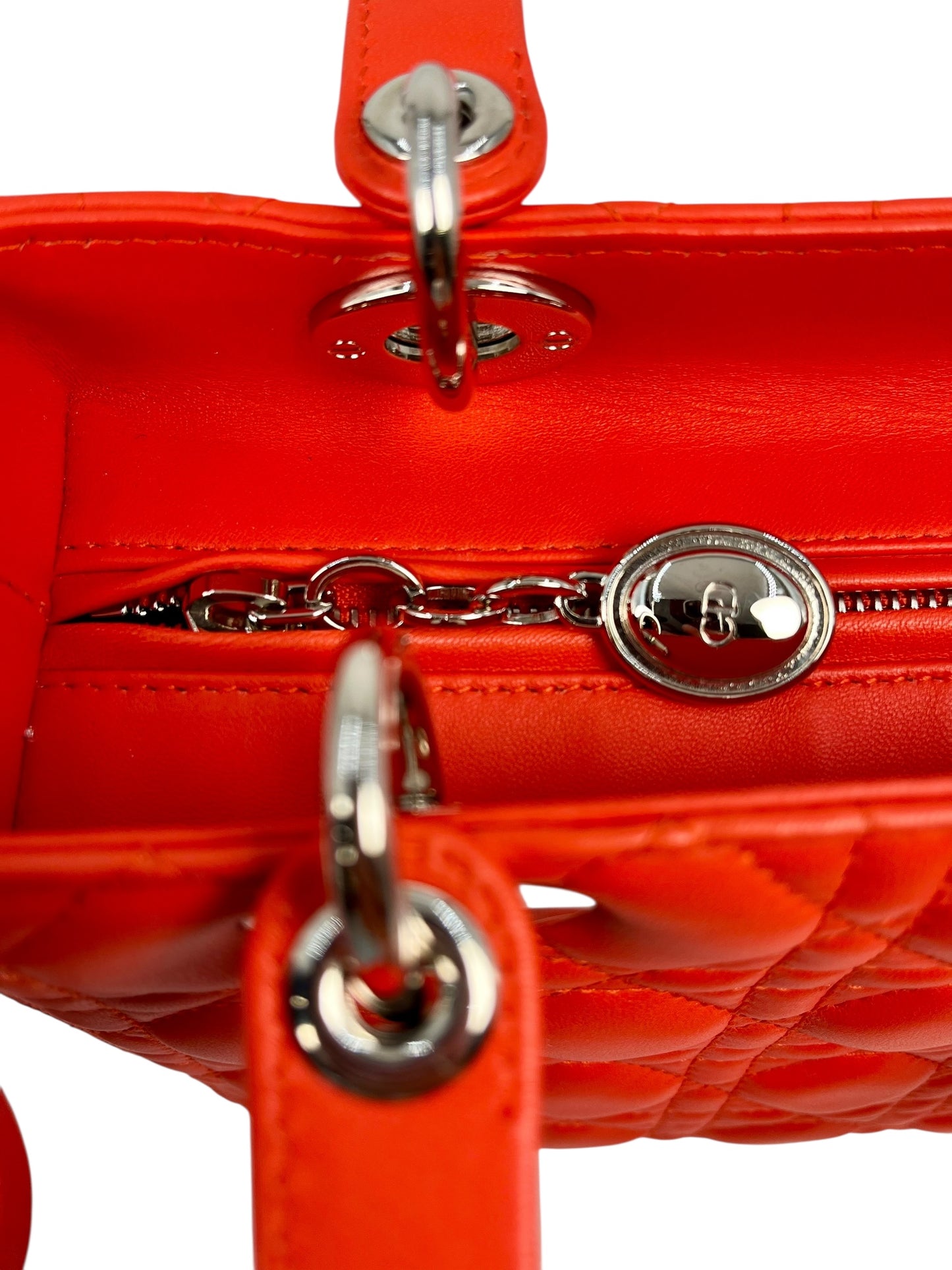 Dior Lady Dior 2way Bag - Orange