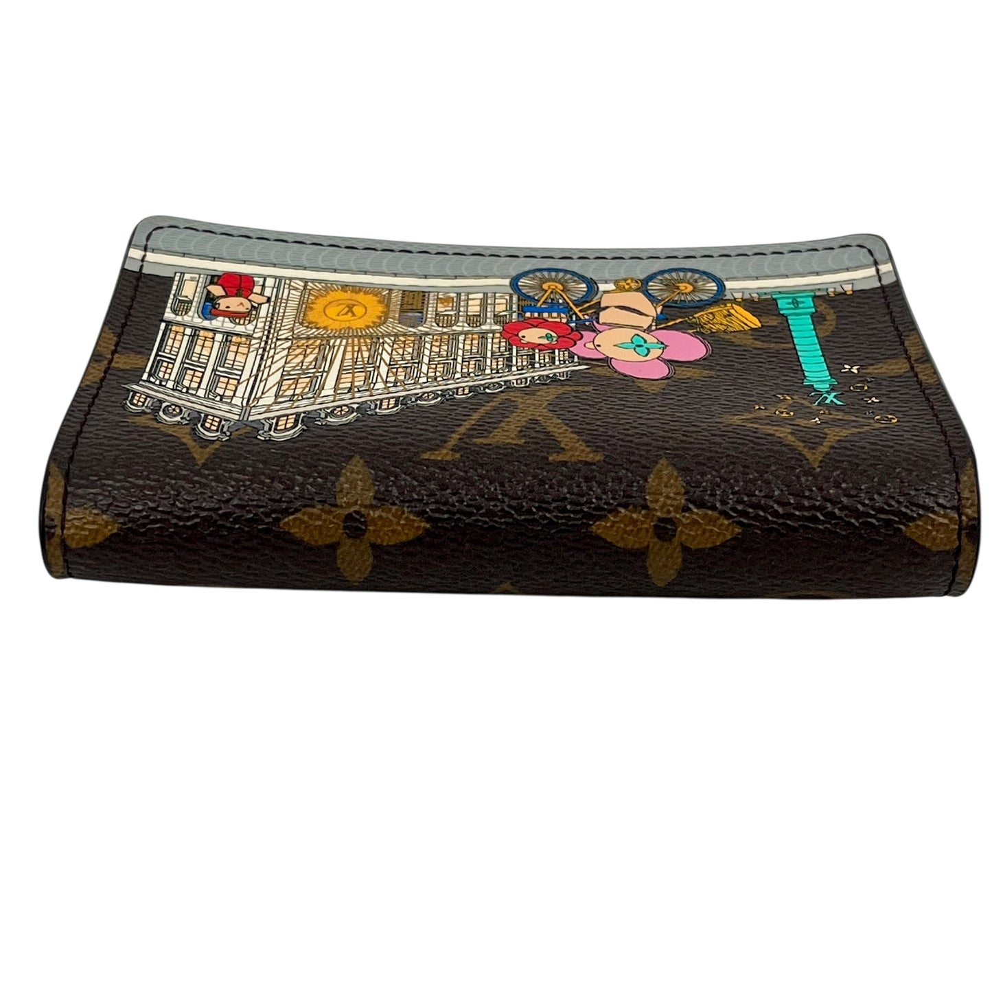 Louis Vuitton Monogram Portefeuille VIctorine Compact Wallet - Brown
