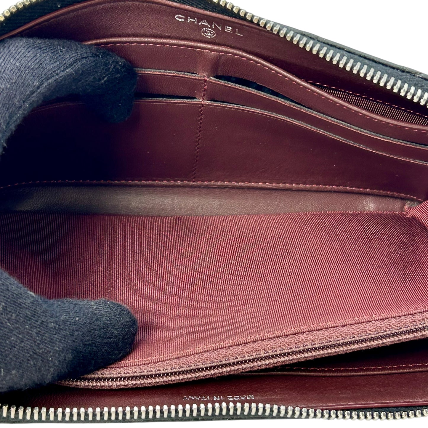 CHANEL Cambon Line Long Wallet - Black