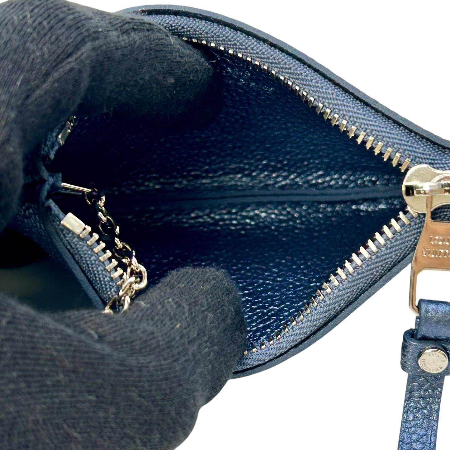 Louis Vuitton Monogram Empreinte Pochette Cles Coin Case - Blue