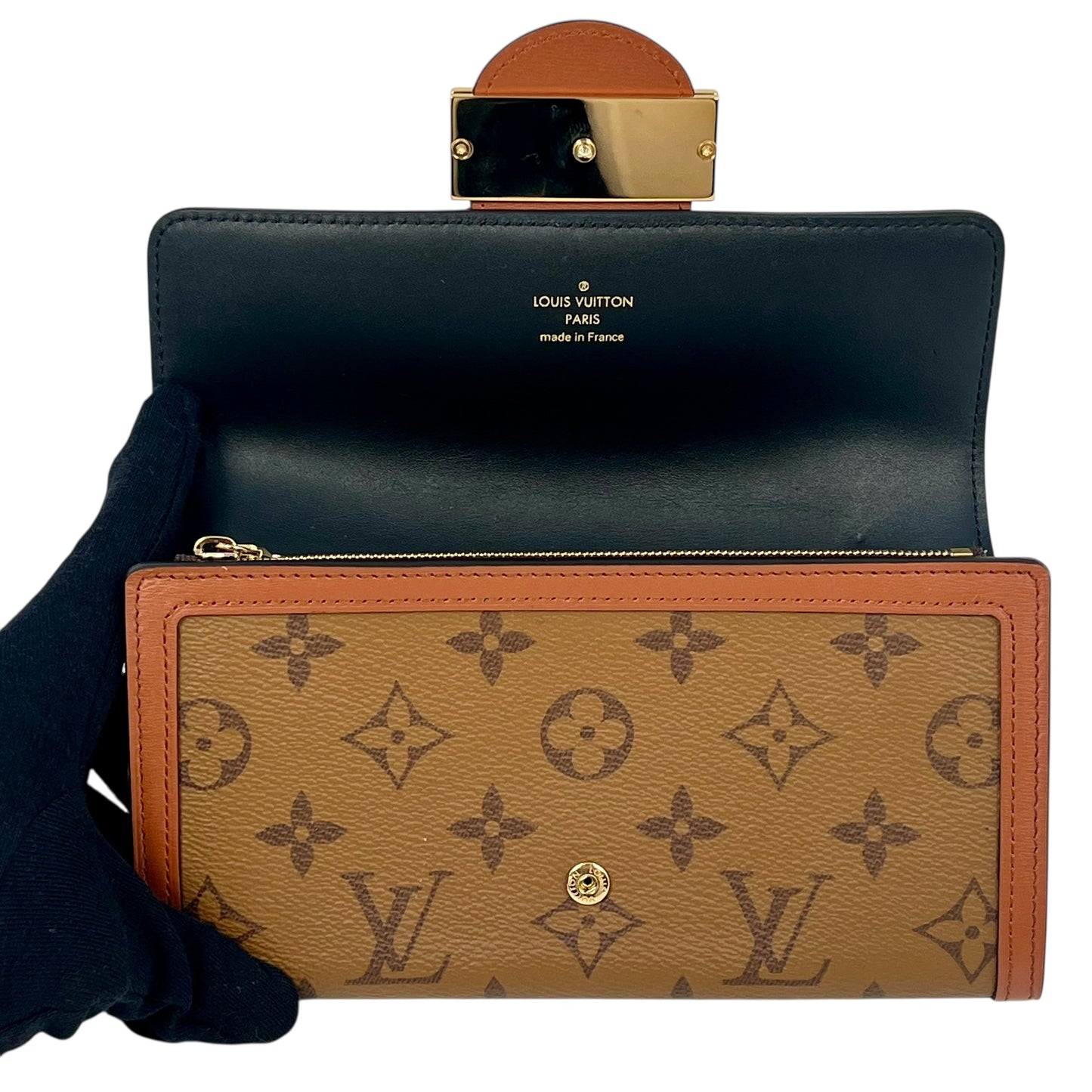Louis Vuitton Portefeuille Sarah Dauphine Long Wallet - Brown