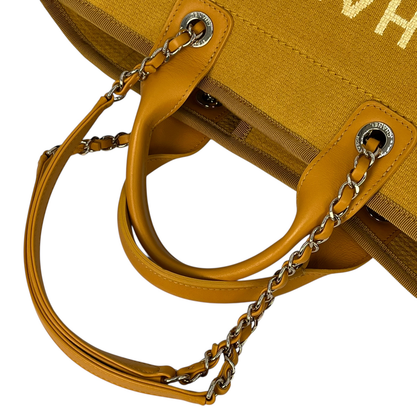 CHANEL Deauville Tote Bag - Yellow