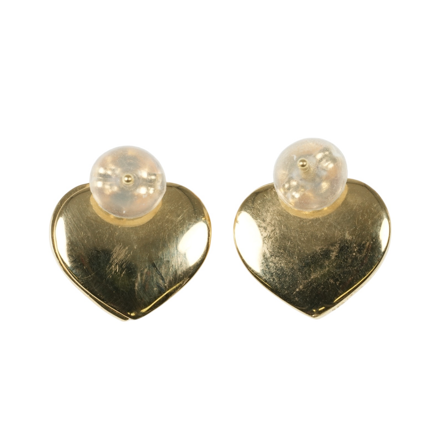 K18 Yellowgold Diamond Heart Earring
