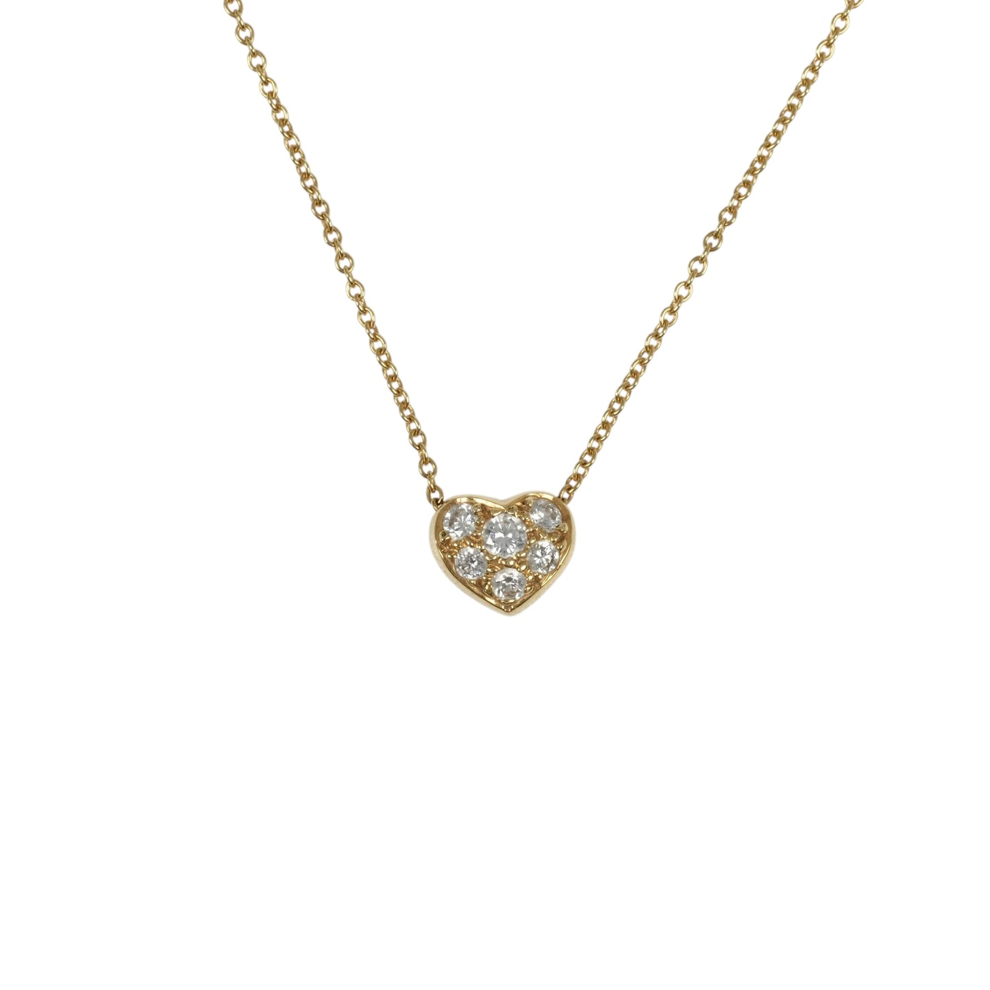 Tiffany Pave Diamond Heart Necklace