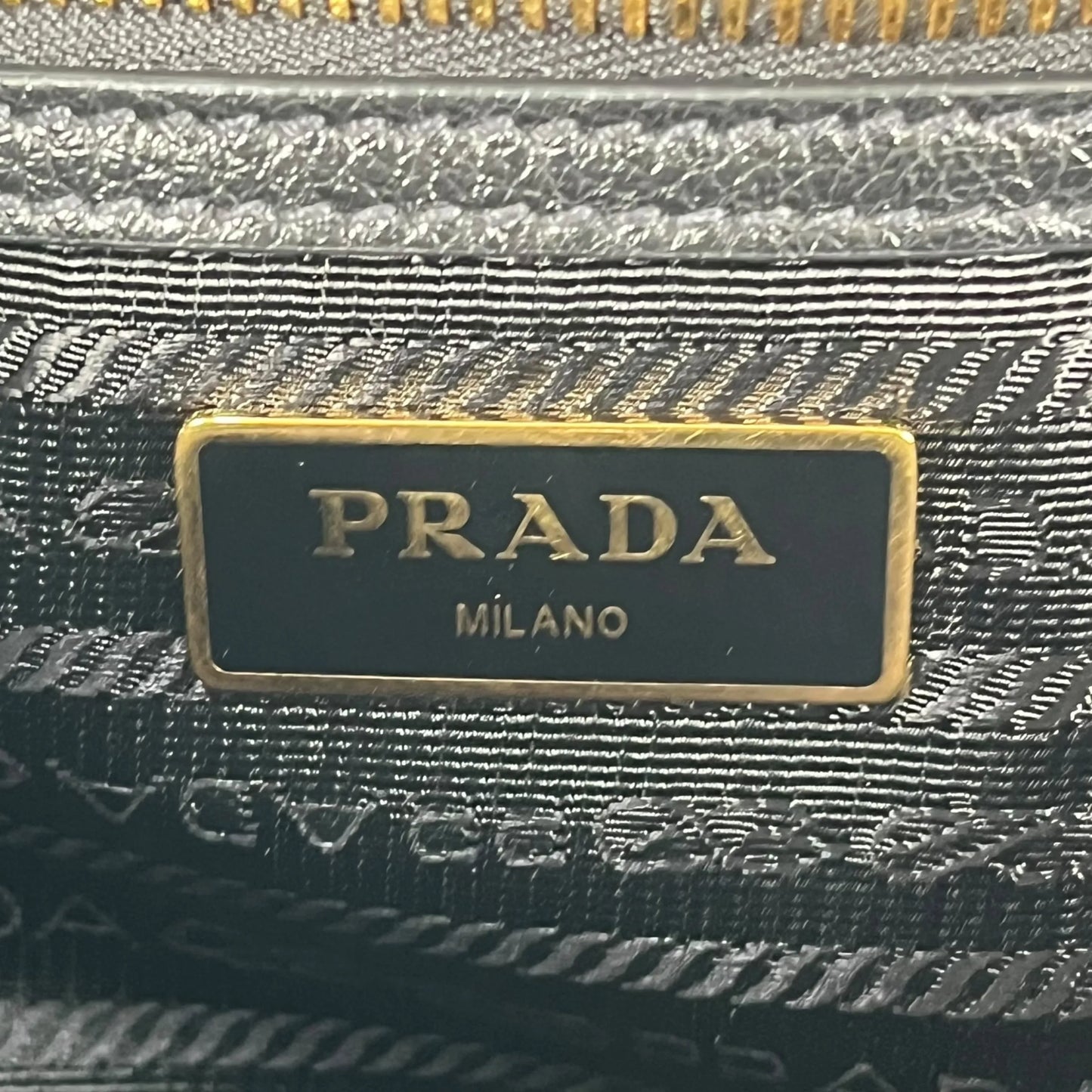 PRADA Saffiano Leather Shoulder Bag - Black