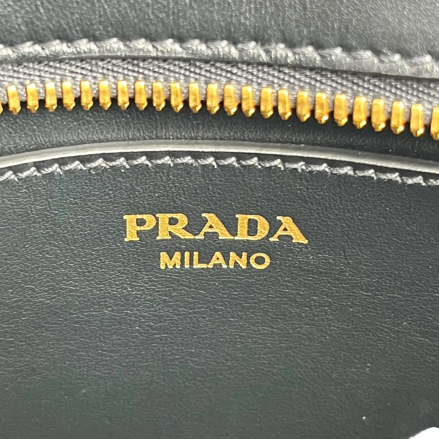 PRADA Esplanade Saffiano Leather Shoulder Bag - Black