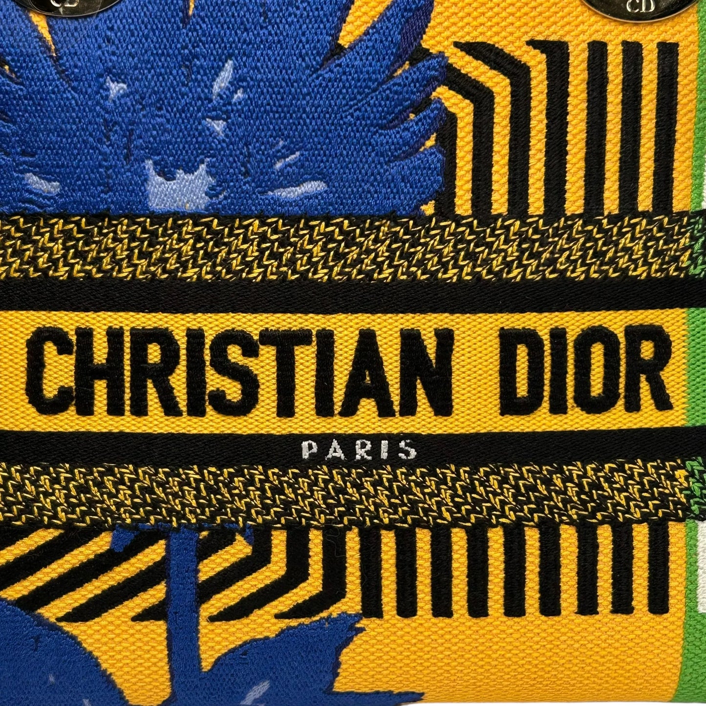 Dior Lady D-Lite Hand Bag - Yellow×Green